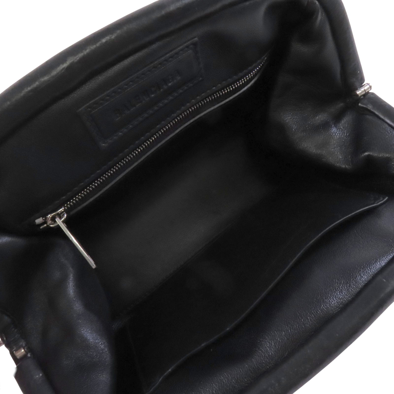 BALENCIAGA 牛皮皮革Clutch銀扣手拿包