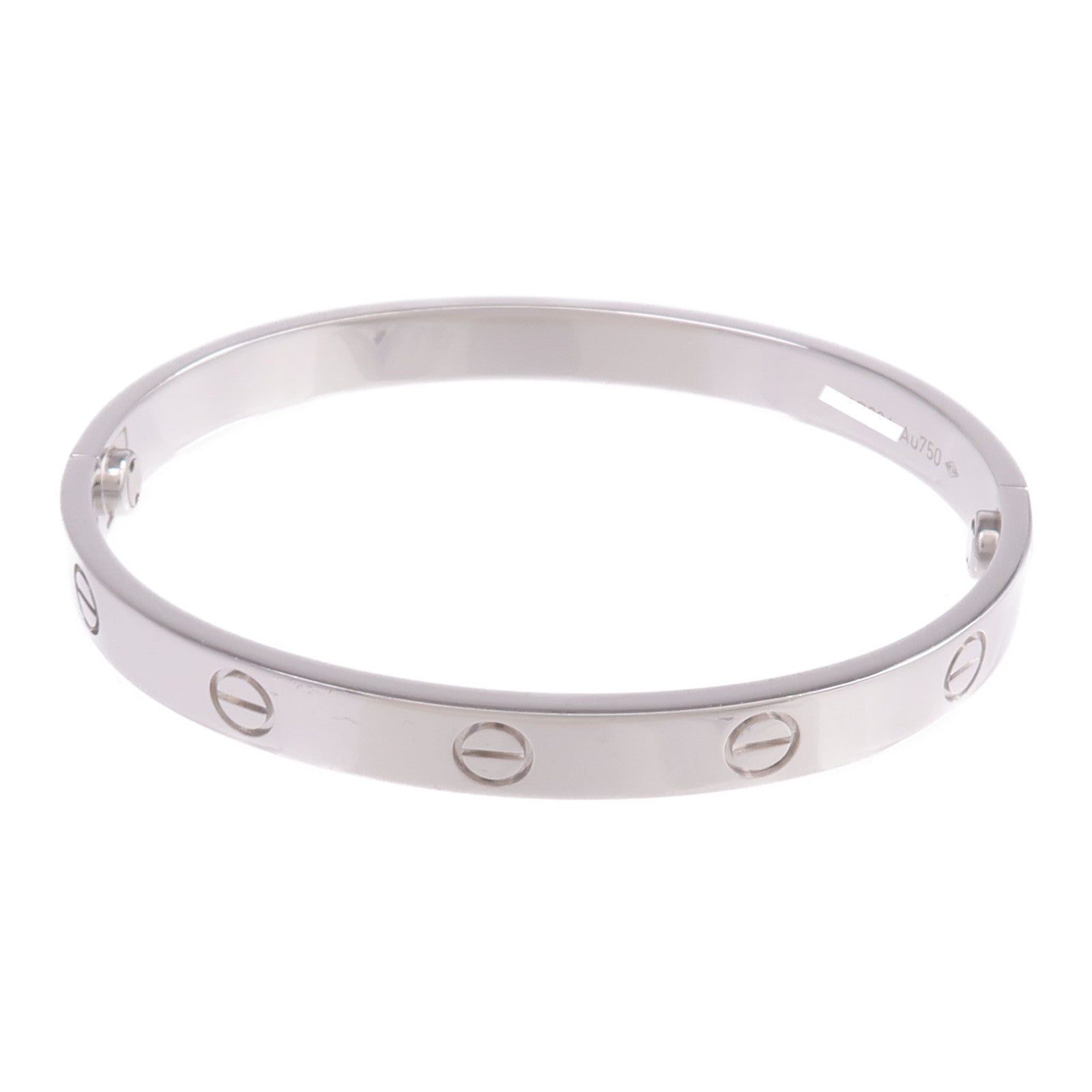 CARTIER 18K白金Love Bangle手鐲Cartier#17