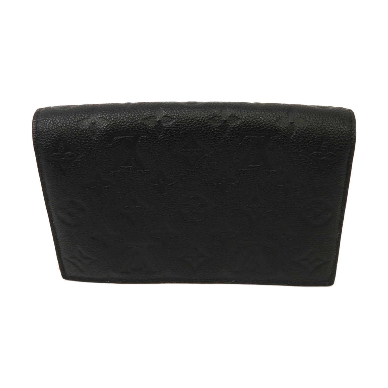 LOUIS VUITTON Monogram Empreinte Vavin金扣鏈帶肩背袋黒色