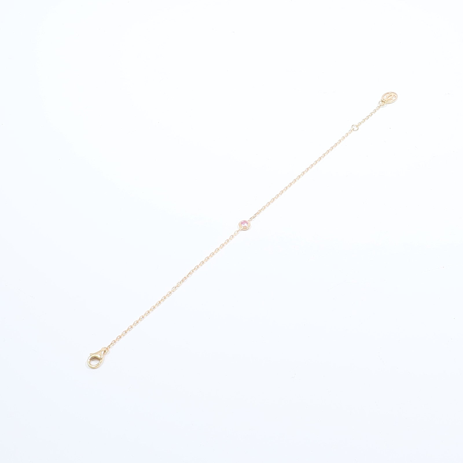 CARTIER 18K玫瑰金d'Amour Pink Sapphire Bracelet粉紅藍寶石手鏈