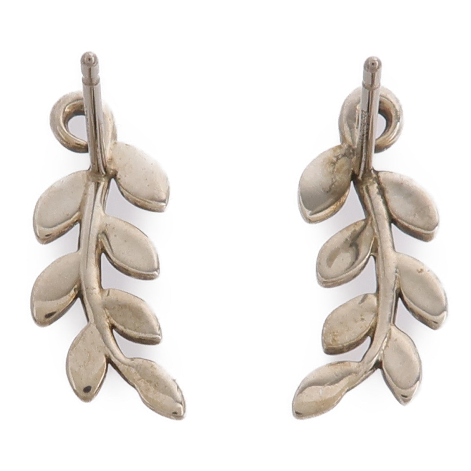 TIFFANY＆CO 925純銀Olive Leaf Climber Earrings耳環