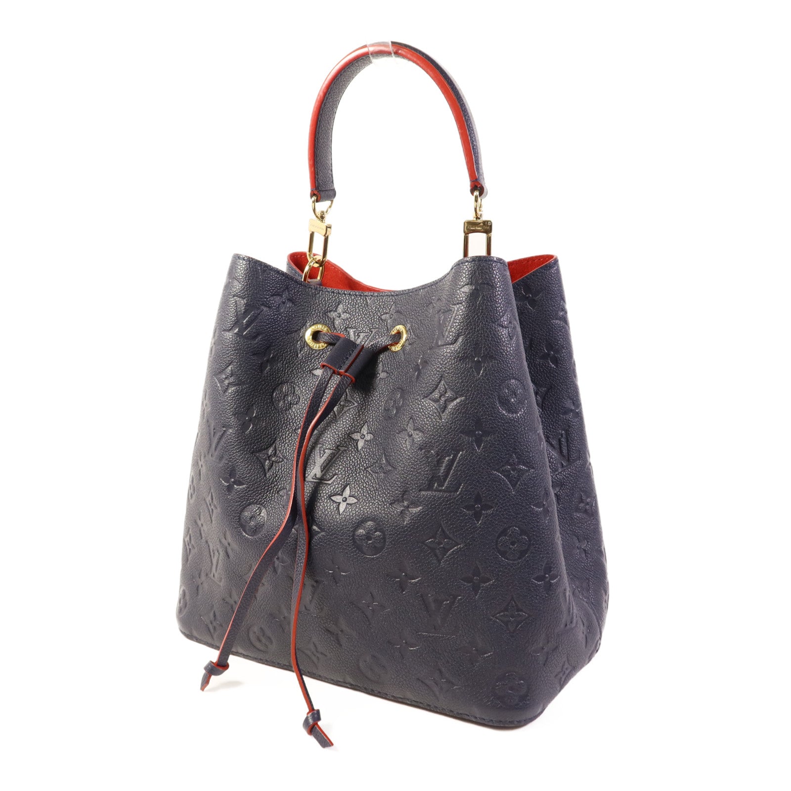 LOUIS VUITTON Monogram Empreinte Neo Noe MM金扣手挽肩背兩用袋