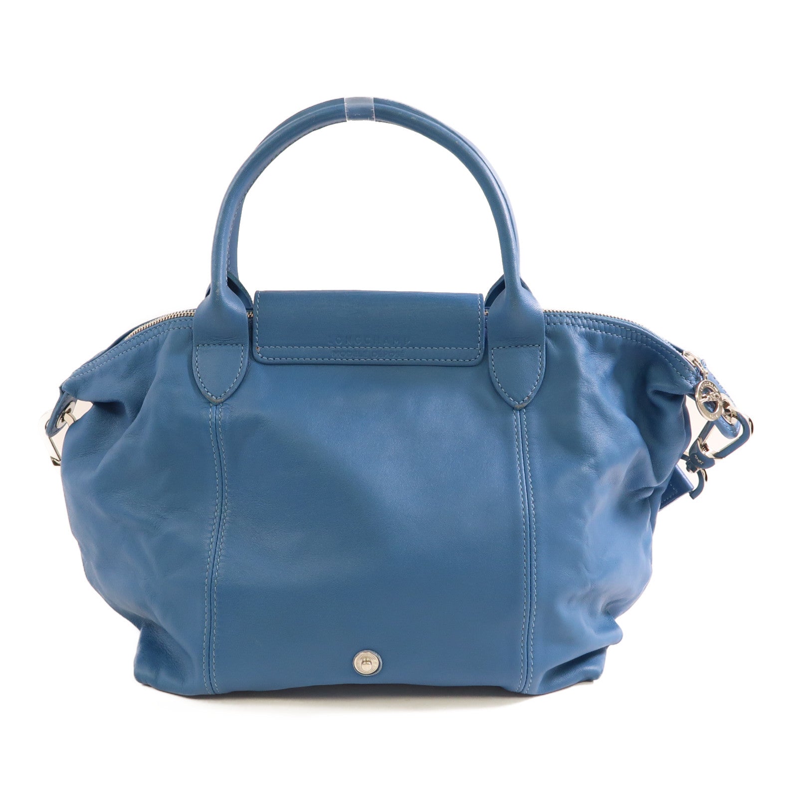 Longchamp SHW 2Way Shoulder Bag Calfskin Leather