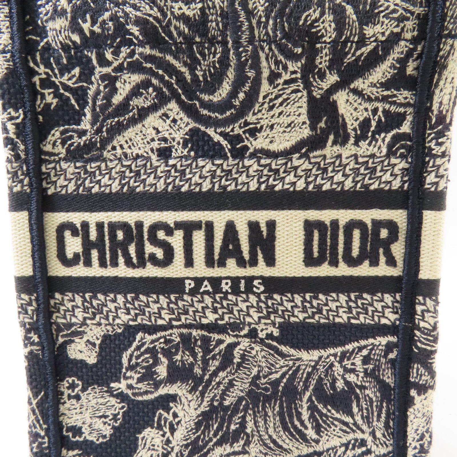 Dior 帆布Mini Book Tote金扣手挽肩背兩用袋