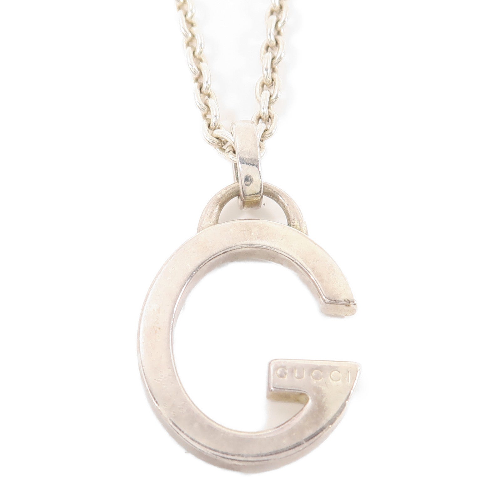 GUCCI 925純銀G Necklace項鍊
