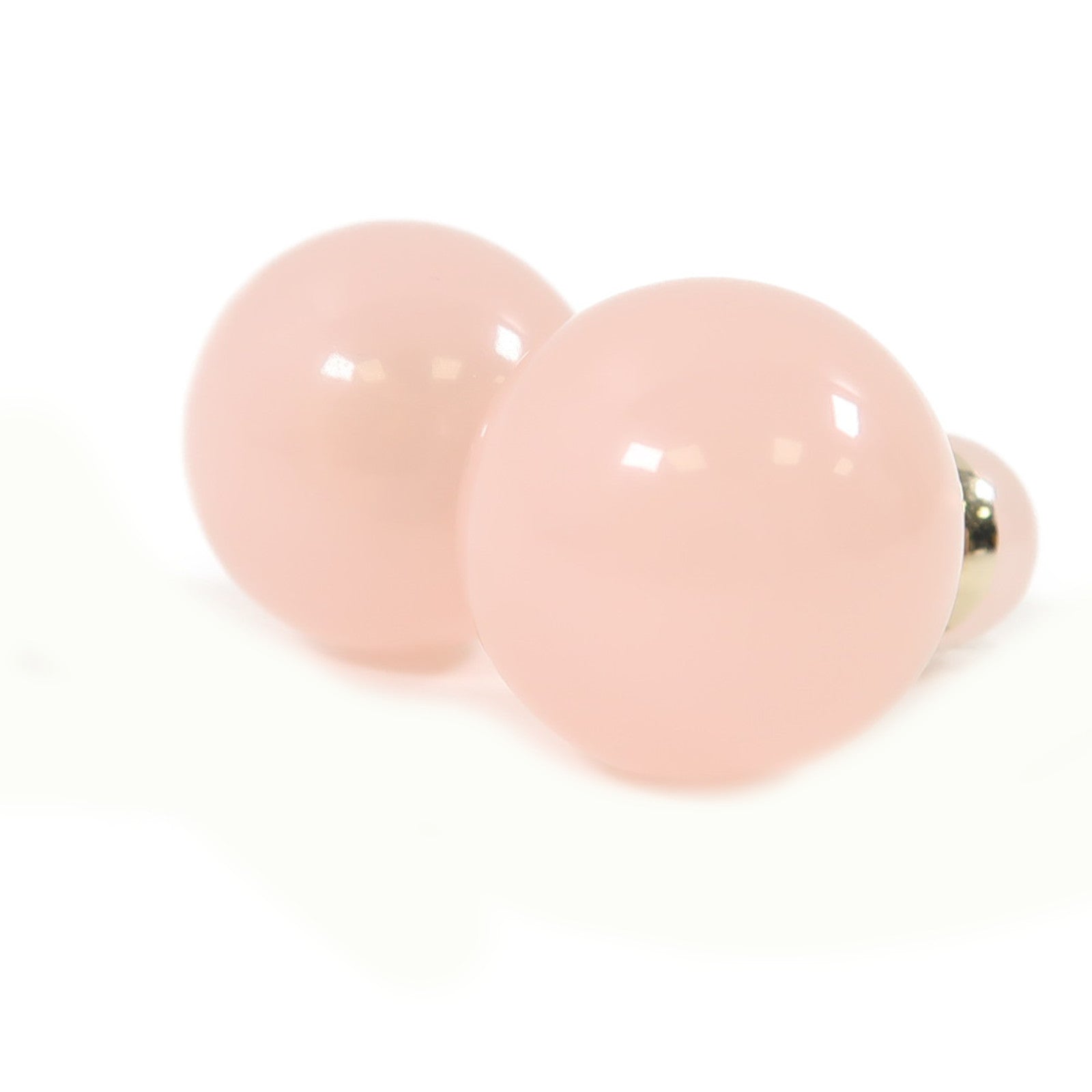 Dior 金屬/PVC Earrings耳環粉紅色/金色