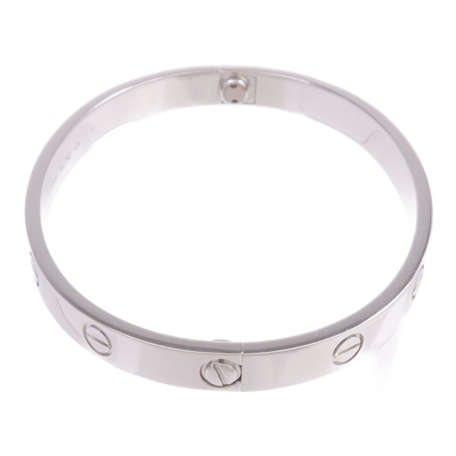 CARTIER 18K白金Love Bangle手鐲Cartier#17