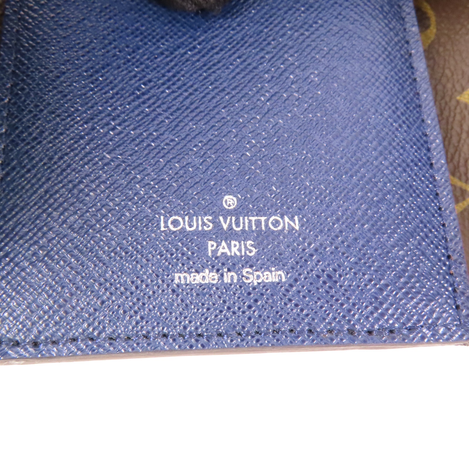 LOUIS VUITTON LV SHW Wallet M60496 Epi Monogram Brown/Navy