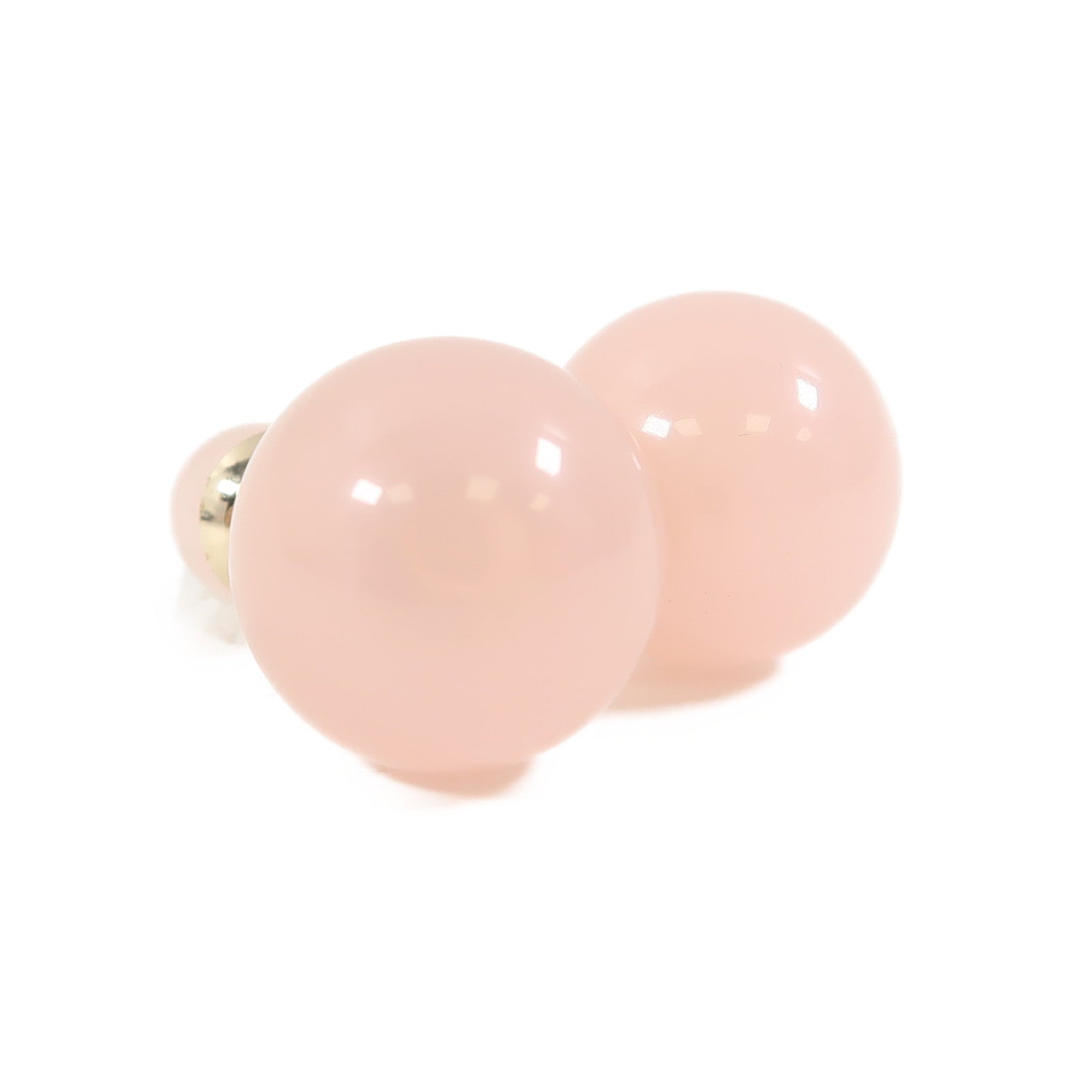 Dior 金屬/PVC Earrings耳環粉紅色/金色