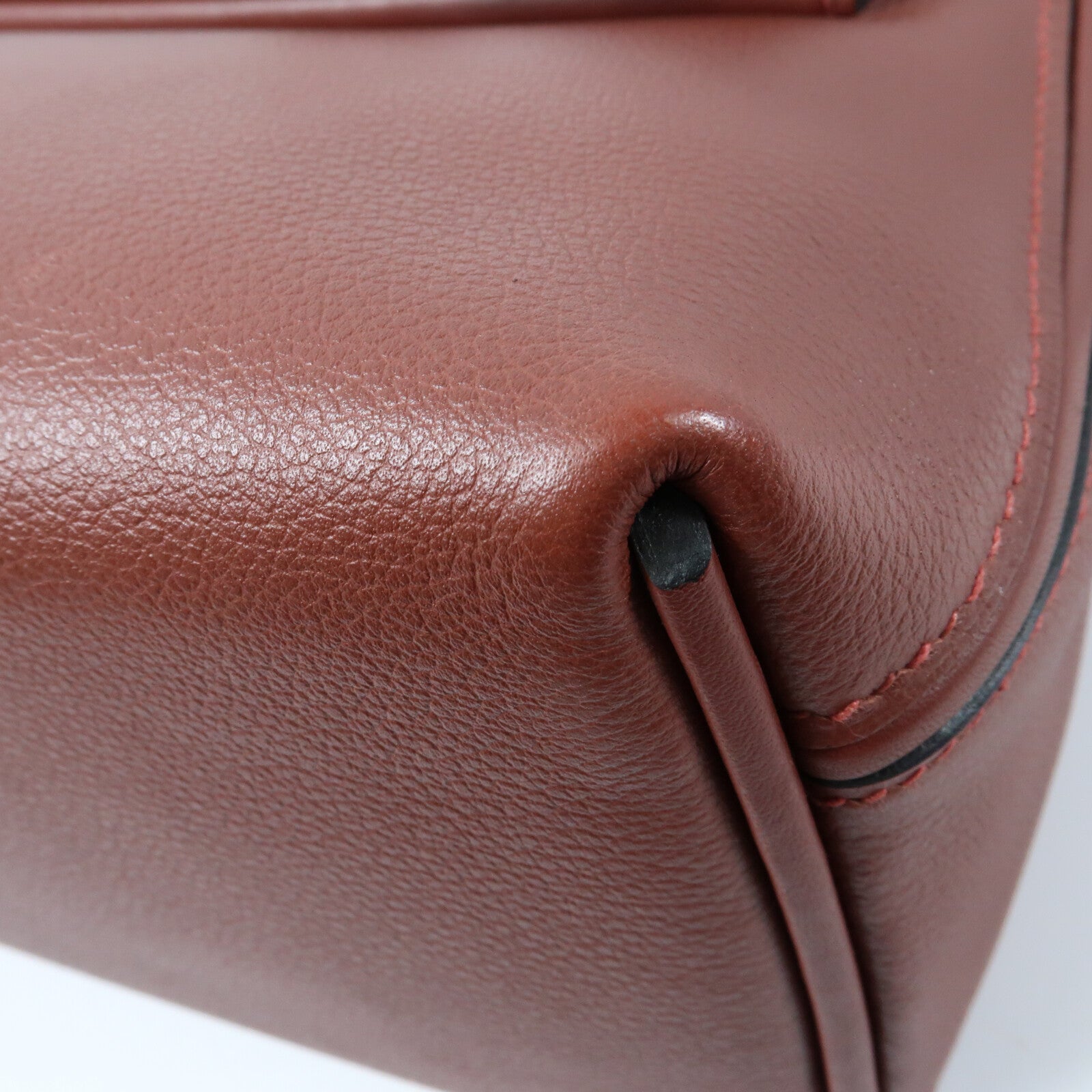 HERMES Evercolor皮革24/24 Mini銀扣手挽肩背兩用袋Rougeh