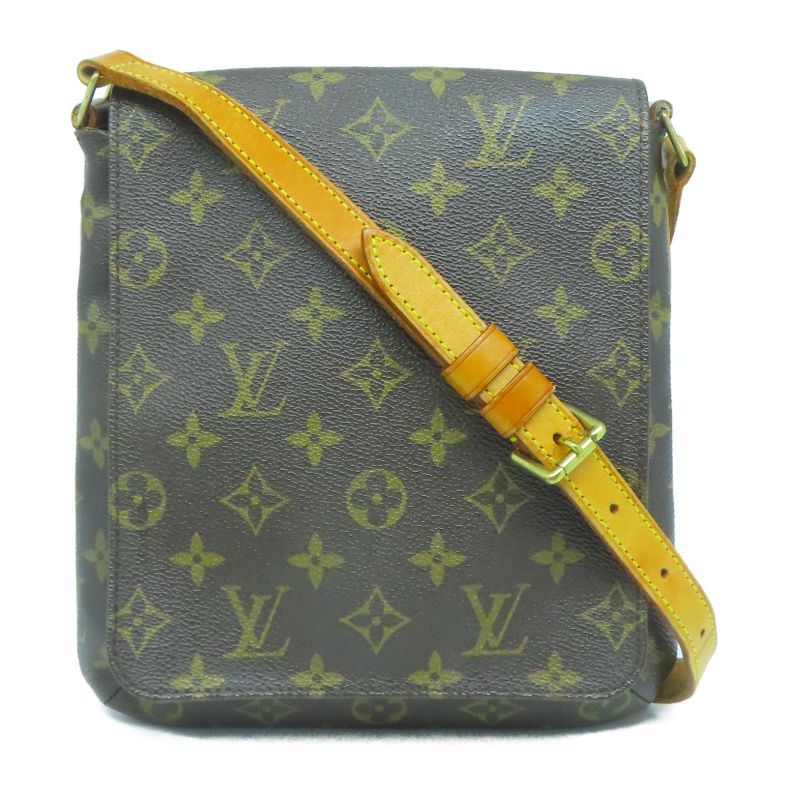 LOUIS VUITTON 【清倉大減價】Monogram Musette Salsa金扣肩背袋啡色
