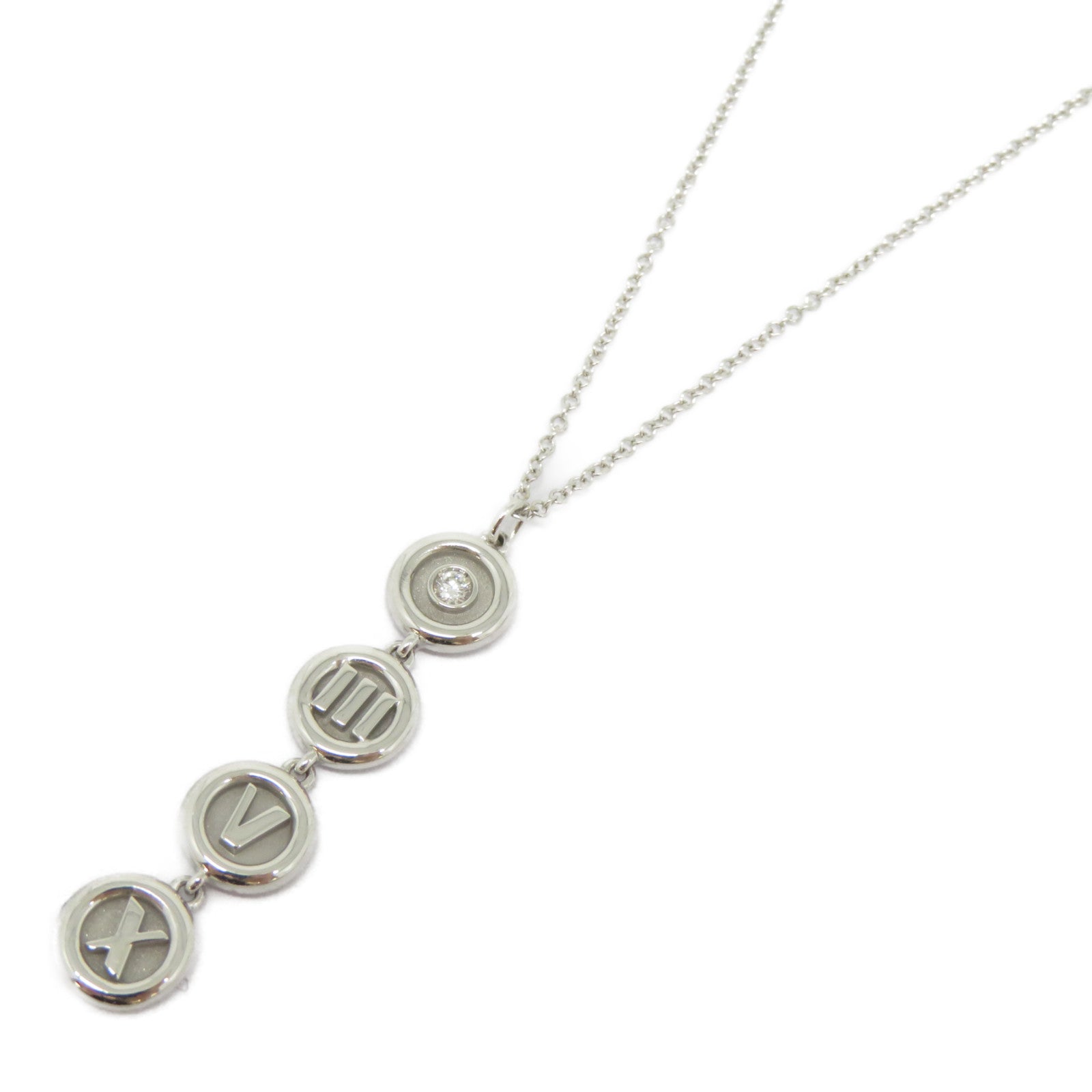 TIFFANY＆CO 【激減優惠】18K白金Atlas Necklace項鍊