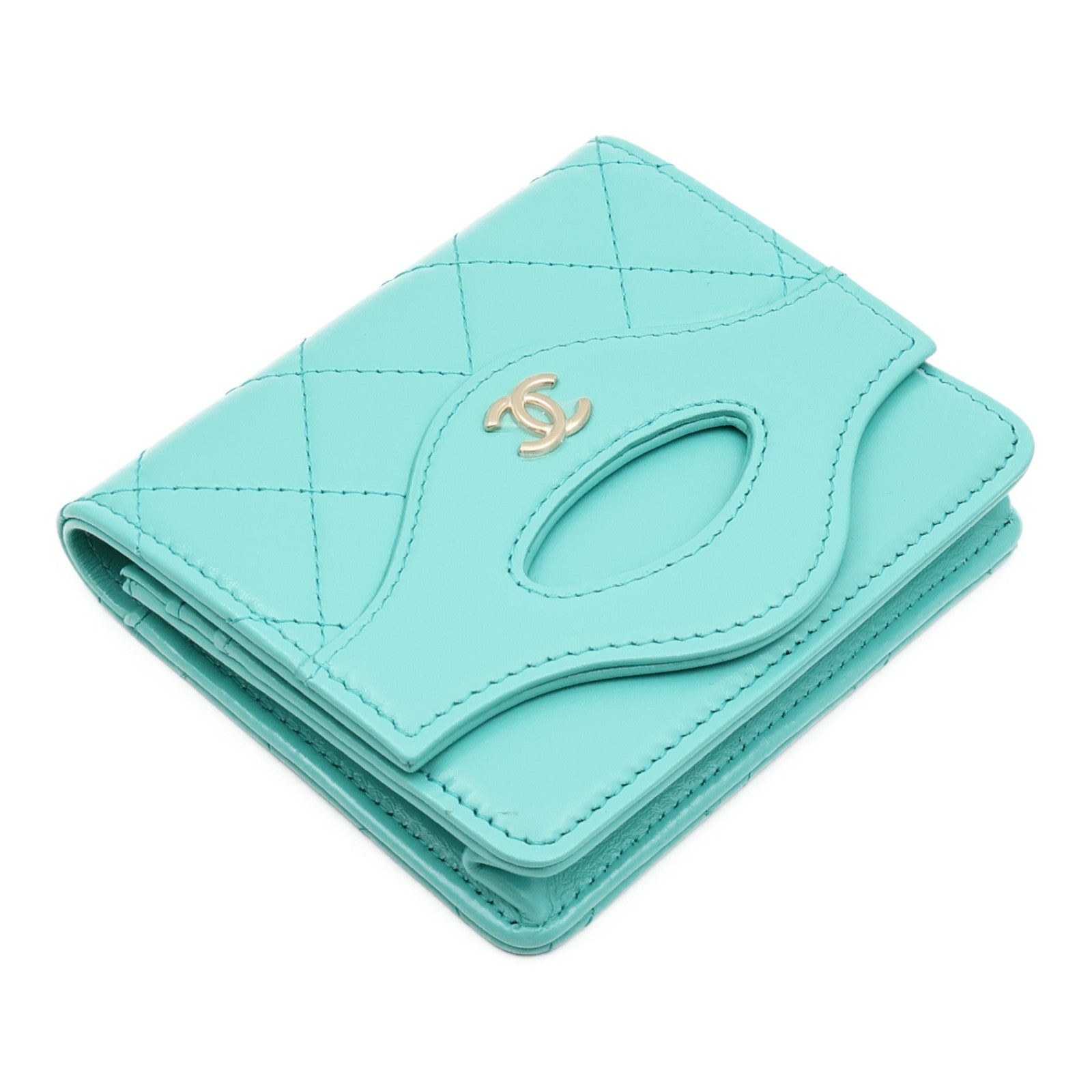 CHANEL 牛皮皮革Chanel 31 Cardholder金扣卡片套