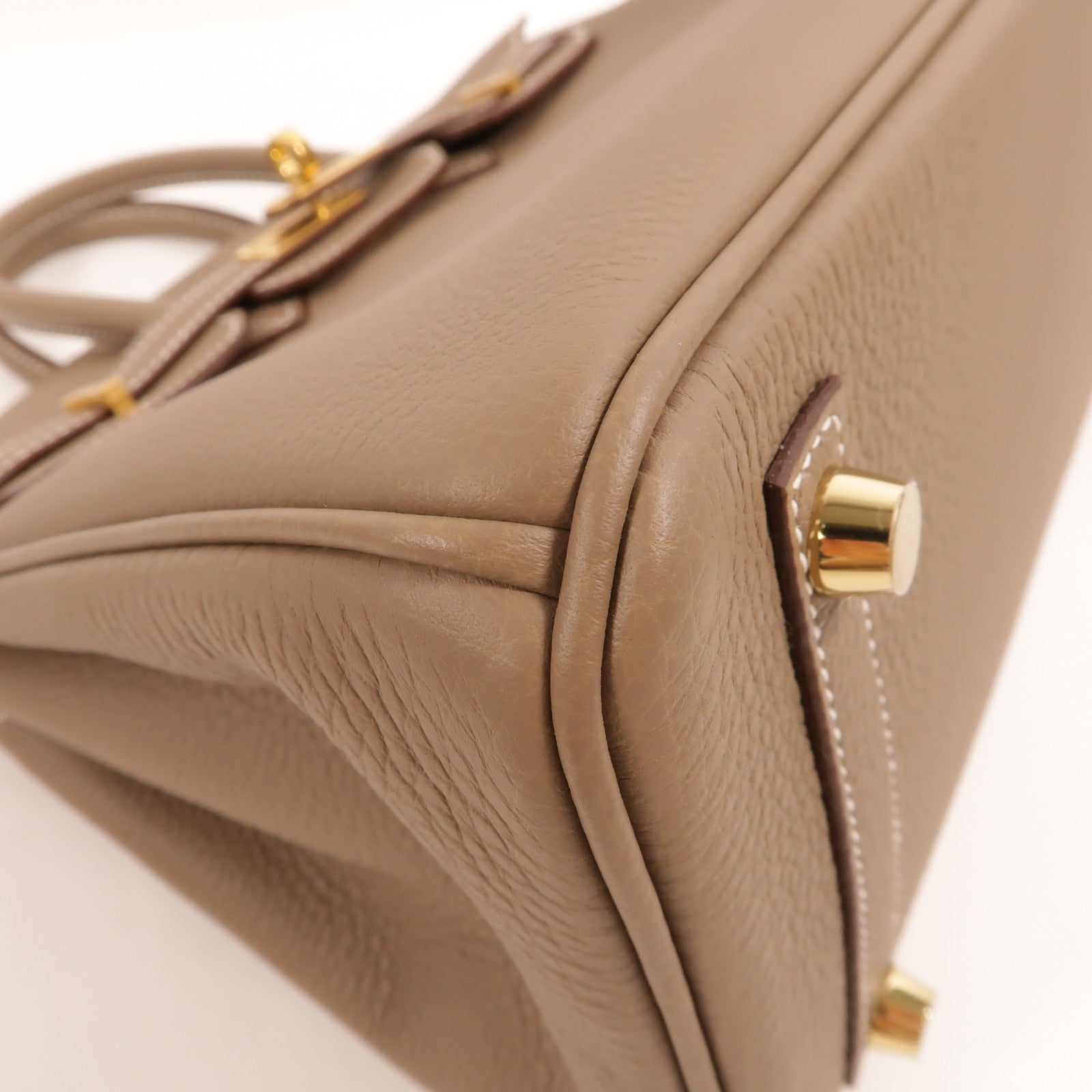HERMES Togo皮革Birkin 25手挽袋Etoupe