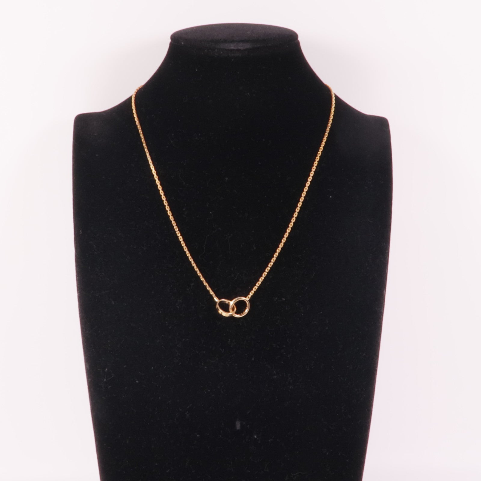 CARTIER 18K玫瑰金Love Necklace Diamonds鑽石項鍊