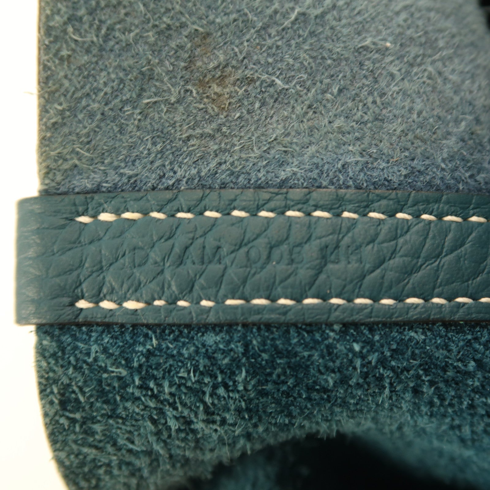 HERMES Clemence皮革Picotin MM金扣手挽袋S4 Deep Blue深邃藍/W0 Vert Bosphore博斯普魯斯綠