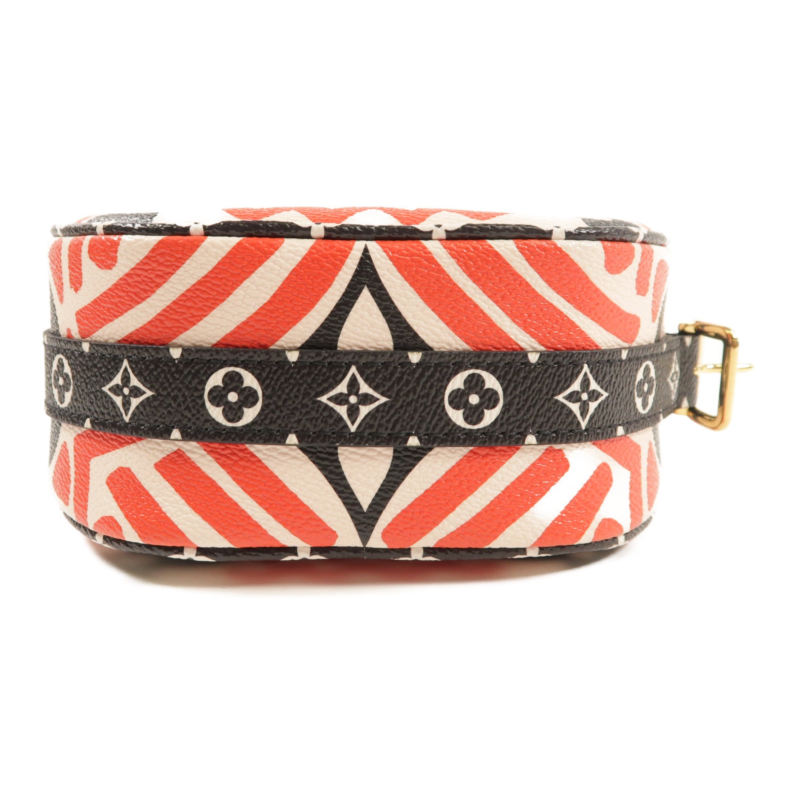 LOUIS VUITTON Monogram Giant Crafty Boite Chapeau金扣肩背袋