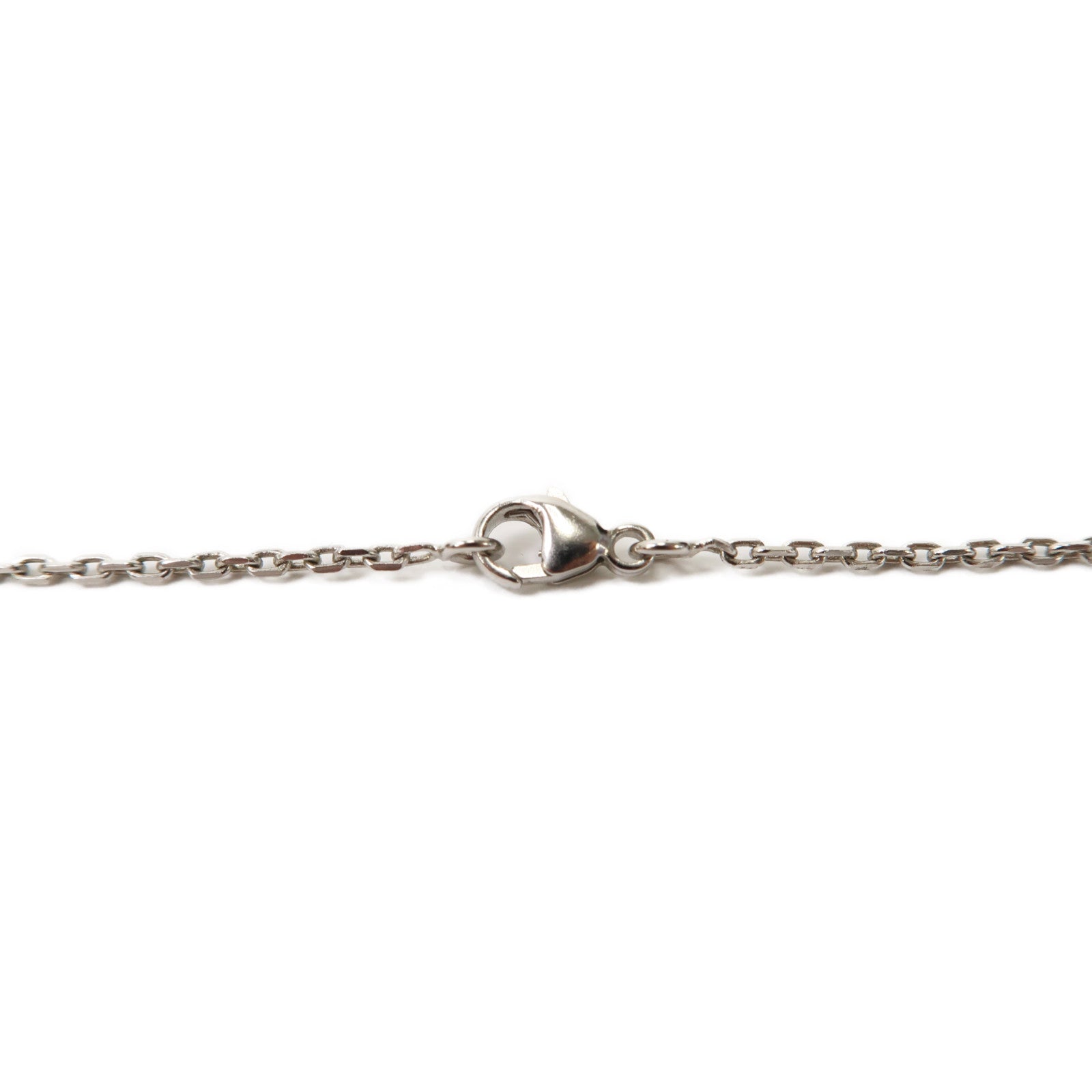 HERMES 金屬Pop H Necklace銀扣項鍊粉紅色