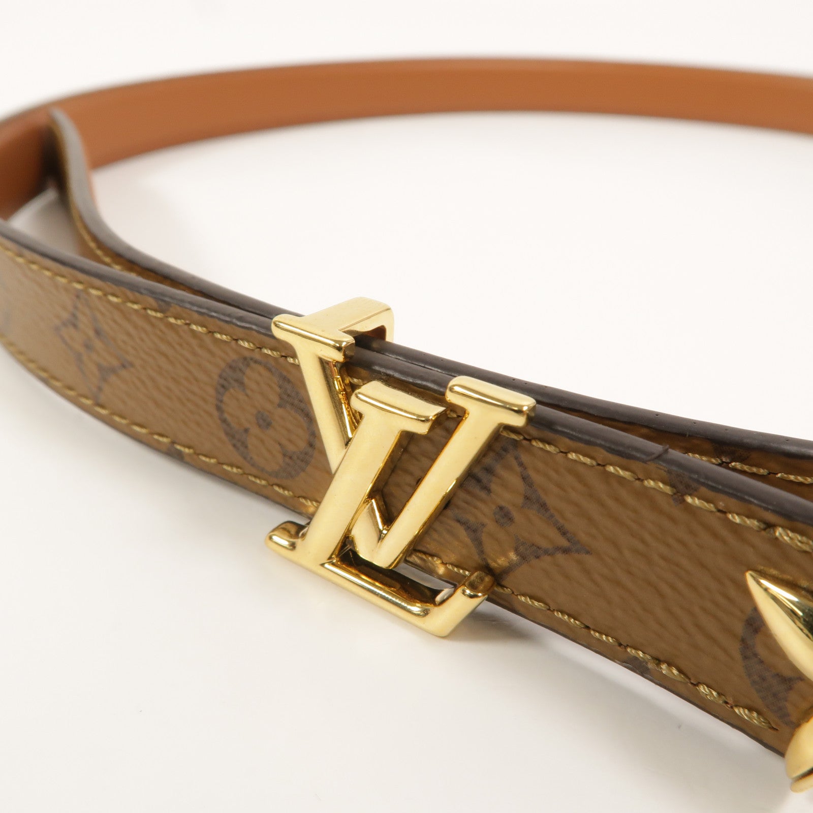 LOUIS VUITTON Monogram Pretty LV 32MM Reversible Belt皮帶