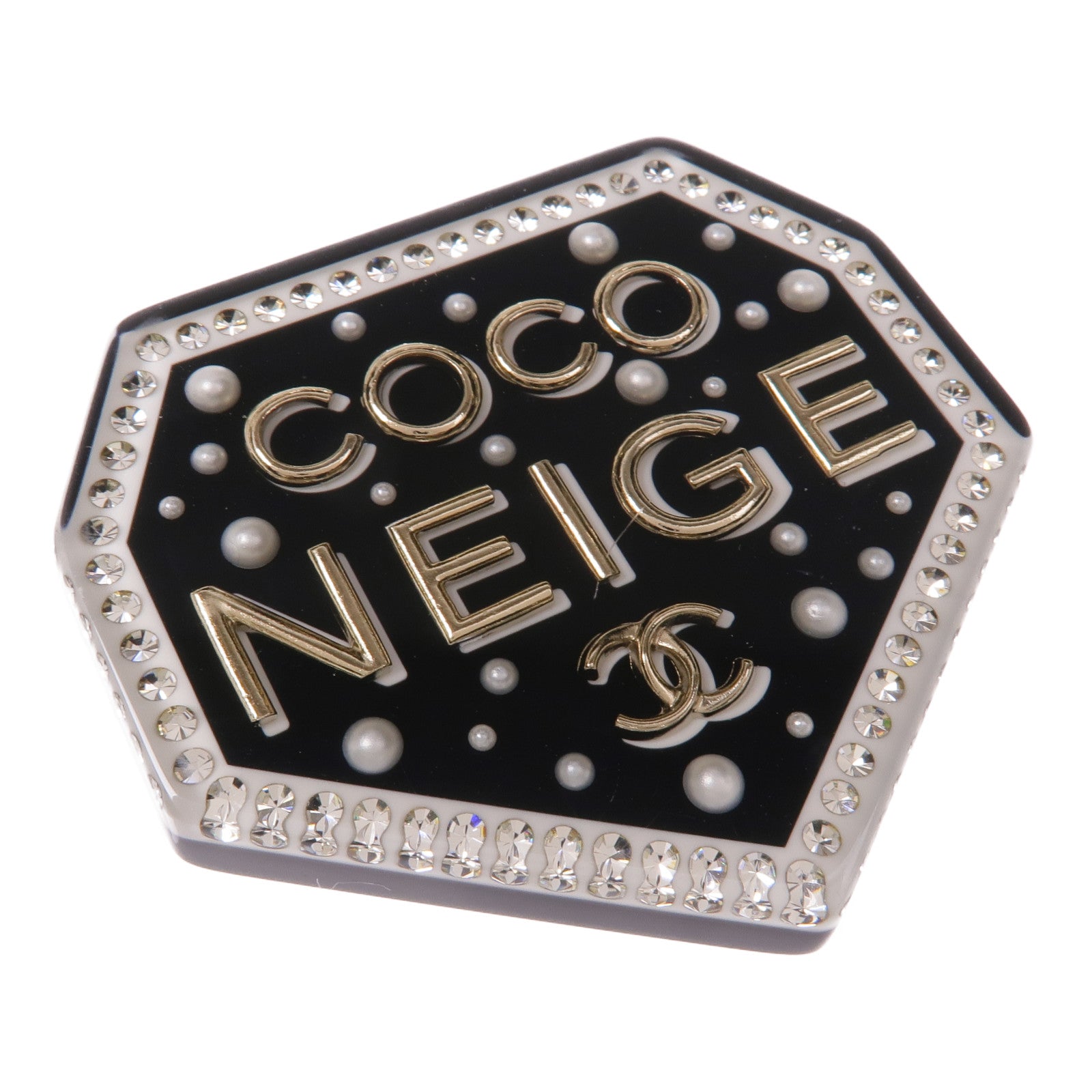 CHANEL 【激減優惠】PVC Brooch金扣胸針