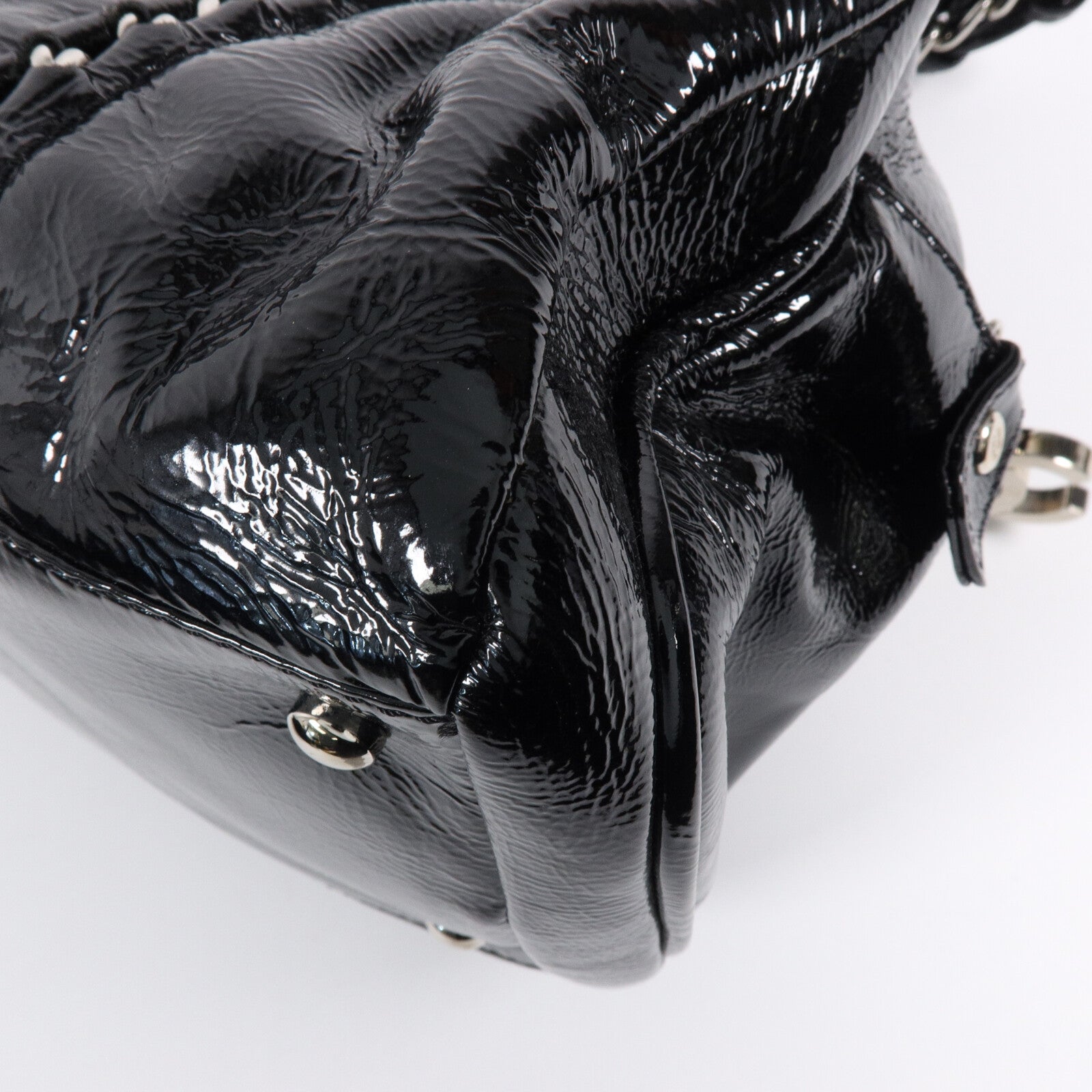 CHANEL 漆皮皮革Luxe Ligne Tote Bag肩背袋/手挽袋