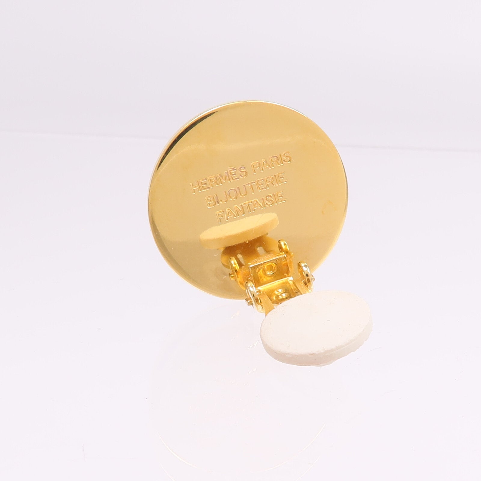HERMES 金屬Clou De Selle Earrings夾式耳環