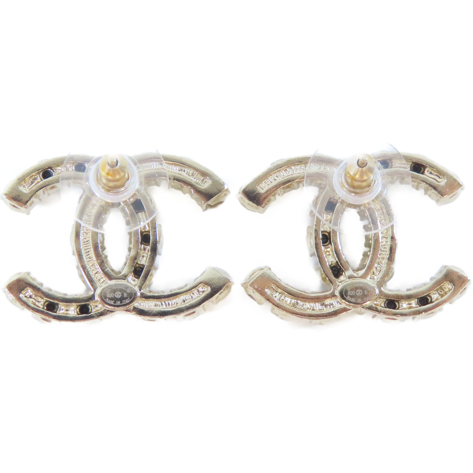 CHANEL 金屬Earrings耳環金色/黑色/白色