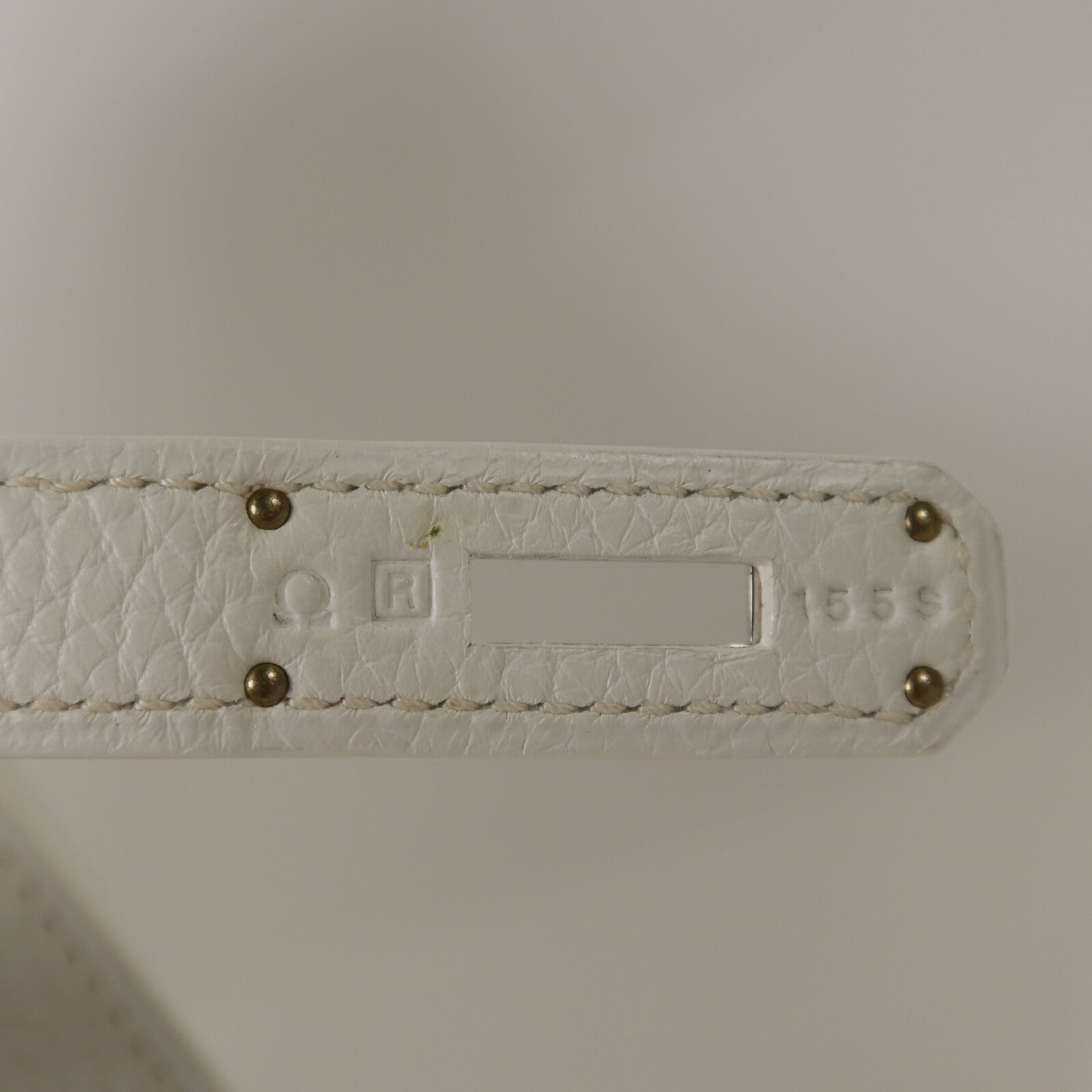 HERMES Togo皮革Jypsiere 28肩背袋Blanc