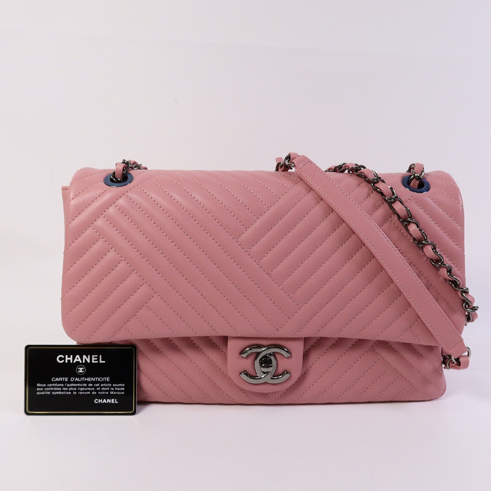 CHANEL 牛皮皮革Chain Shoulder Bag鏈帶肩背袋