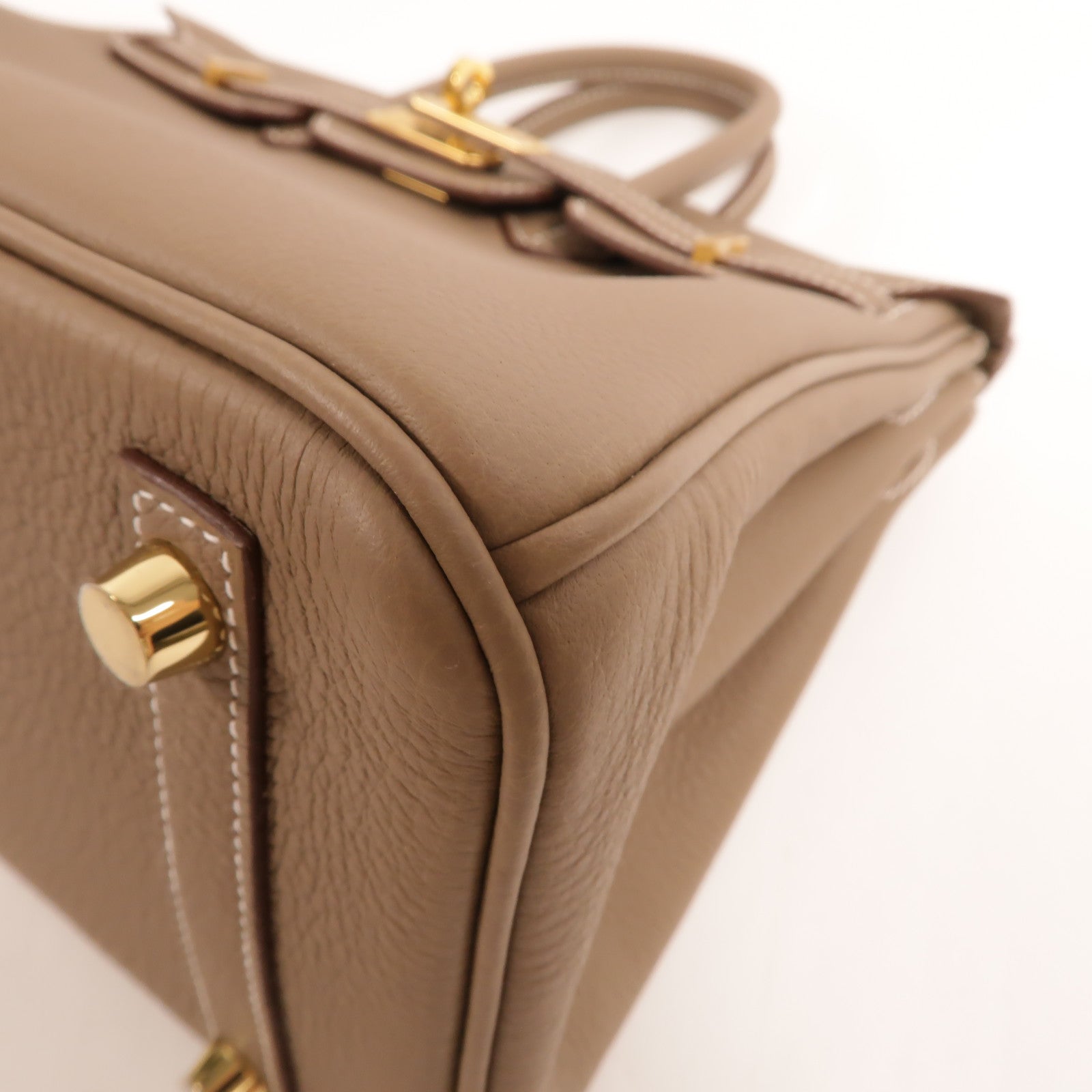 HERMES Togo皮革Birkin 25手挽袋Etoupe