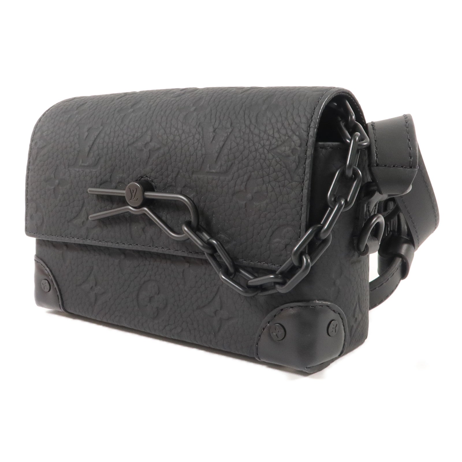 LOUIS VUITTON Monogram Taurillon Steamer Wearable Wallet肩背袋