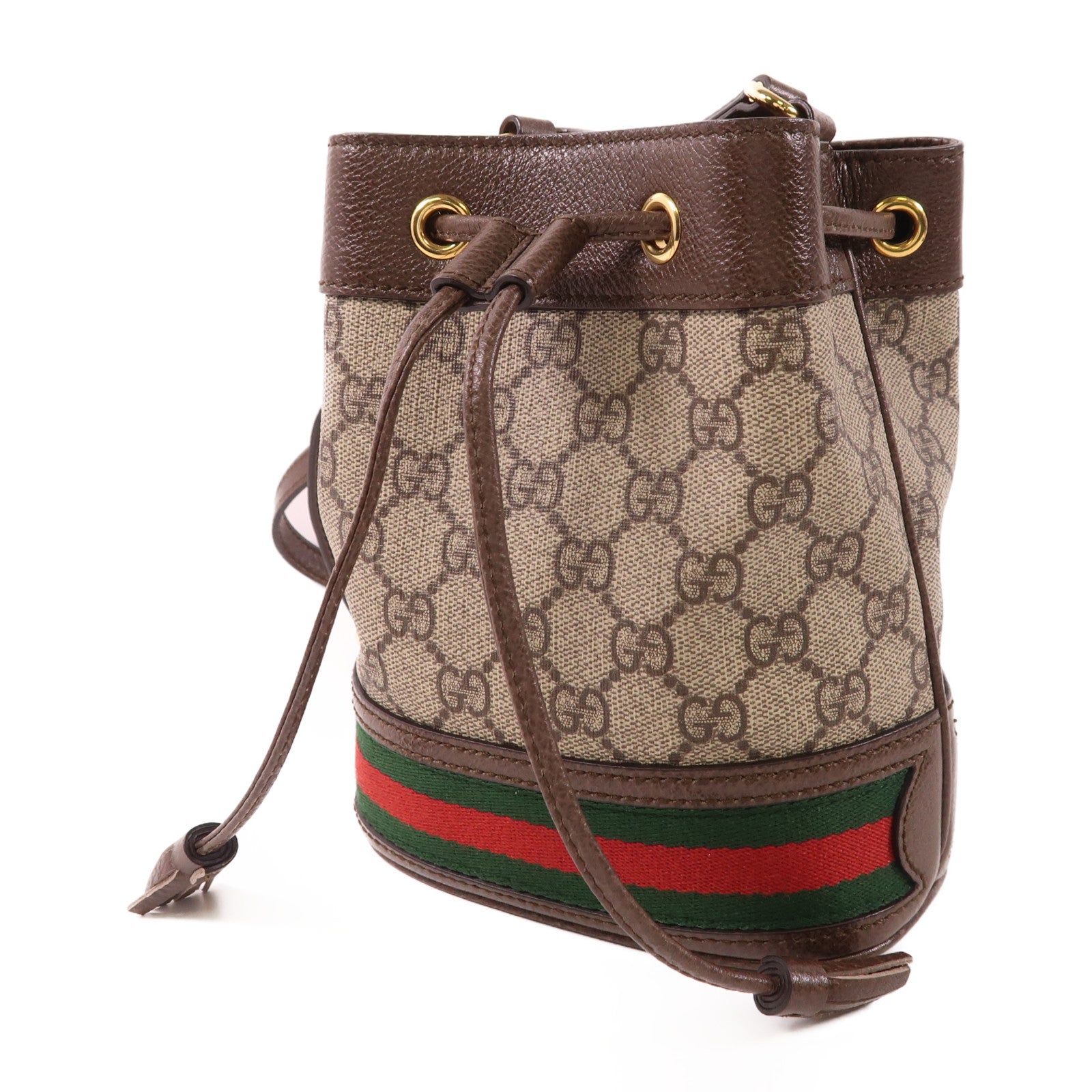 GUCCI 塗層帆布Ophidia Bucket Bag肩背袋