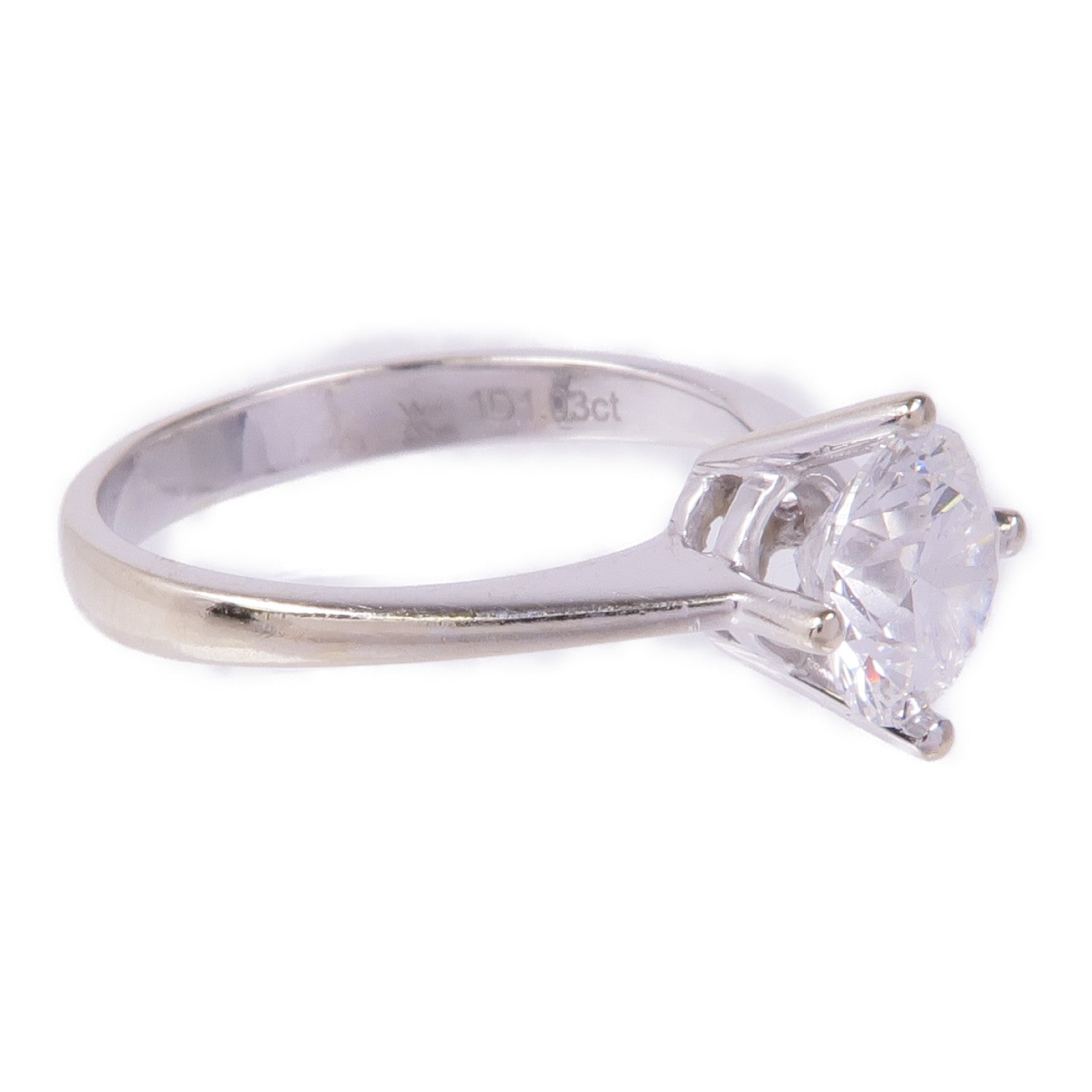 JEWELRY 【激減優惠】18K白金Diamond Ring鑽石戒指US#4.75
