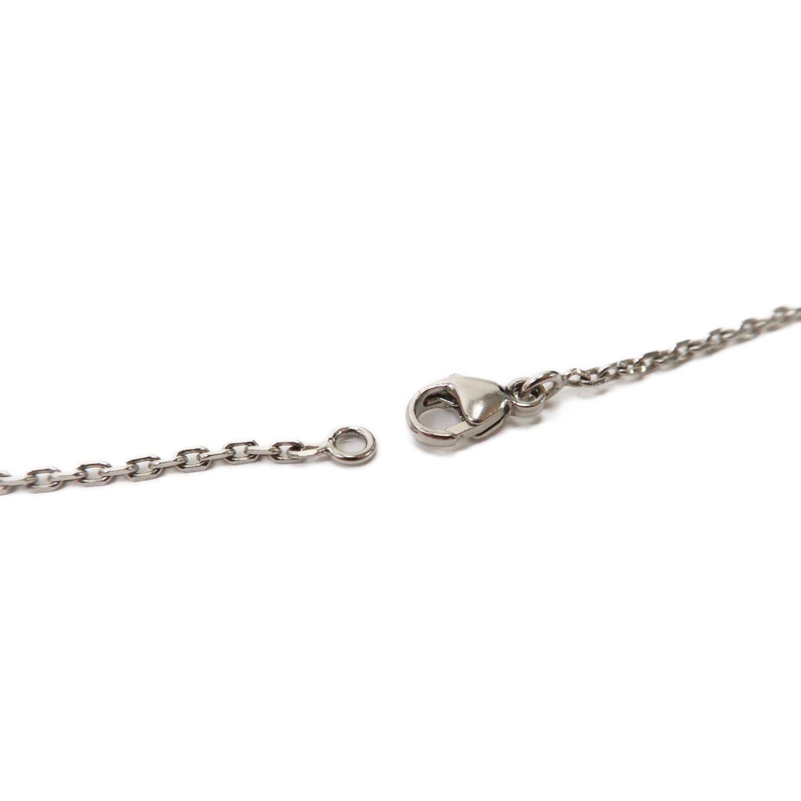 HERMES 金屬Pop H Necklace銀扣項鍊粉紅色