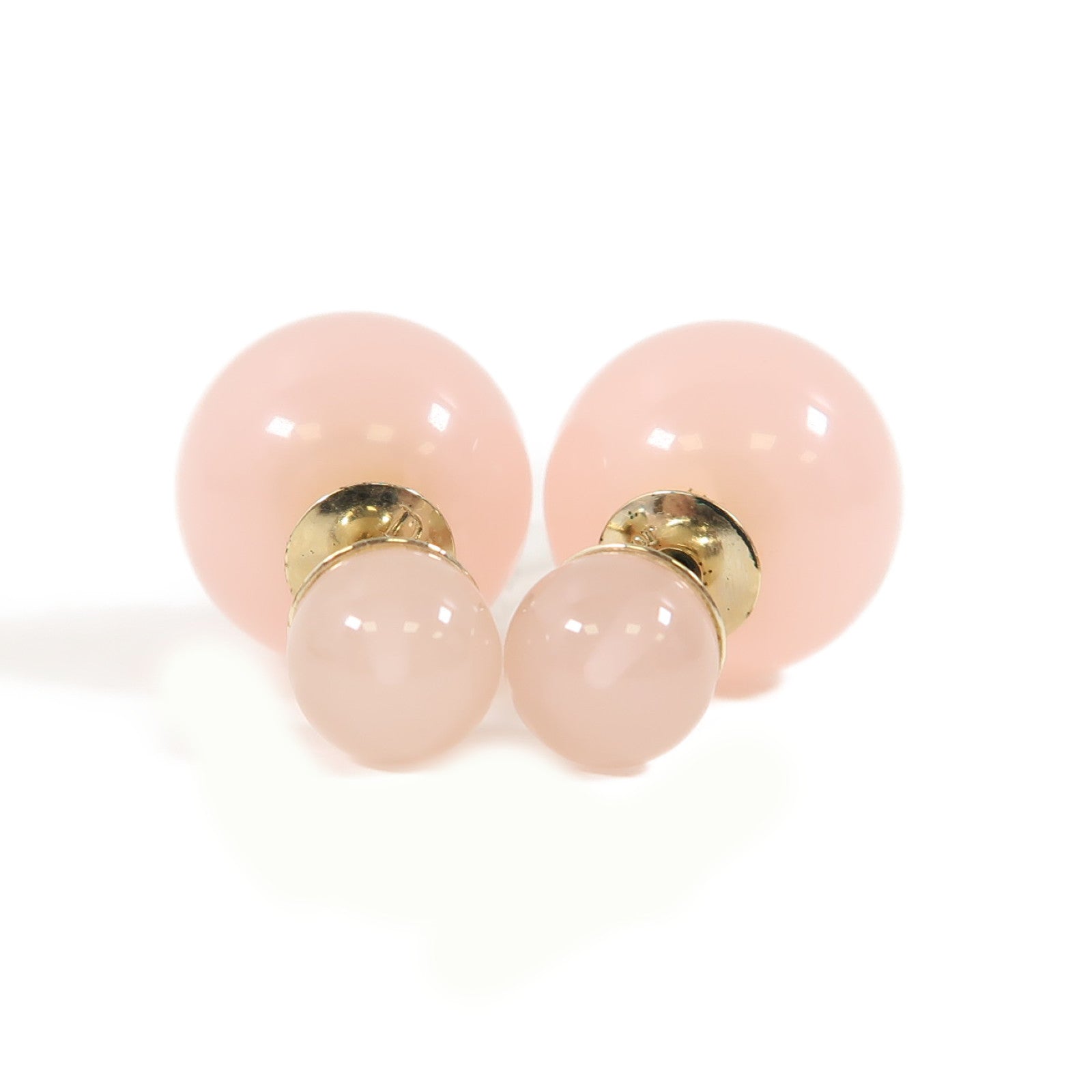 Dior 金屬/PVC Earrings耳環粉紅色/金色