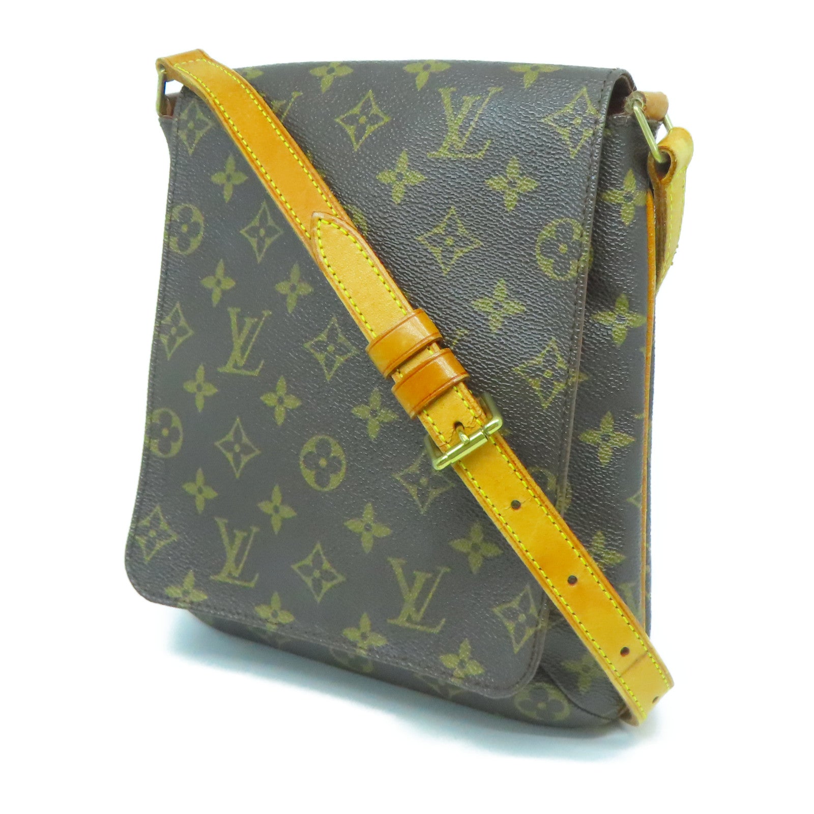 LOUIS VUITTON 【清倉大減價】Monogram Musette Salsa金扣肩背袋啡色