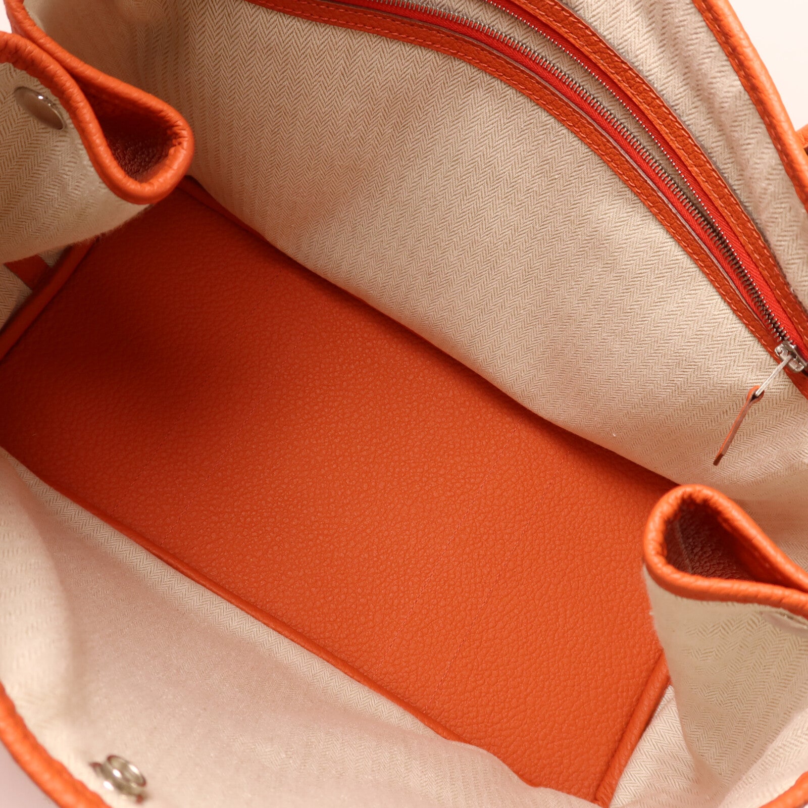 HERMES Negonda皮革Garden Party PM手挽袋Feu