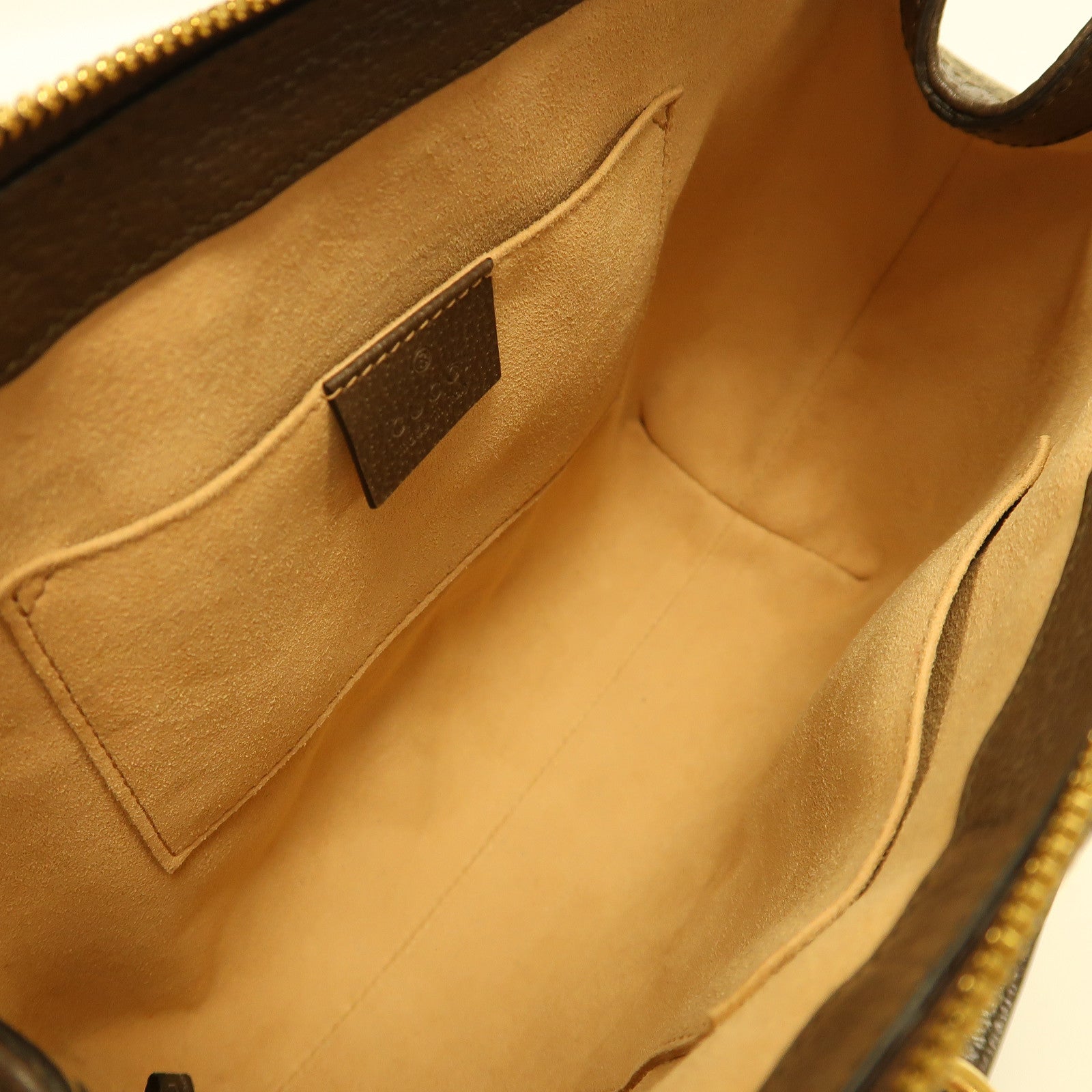 GUCCI 塗層帆布Ophidia Small Tote金扣手挽肩背兩用袋啡色