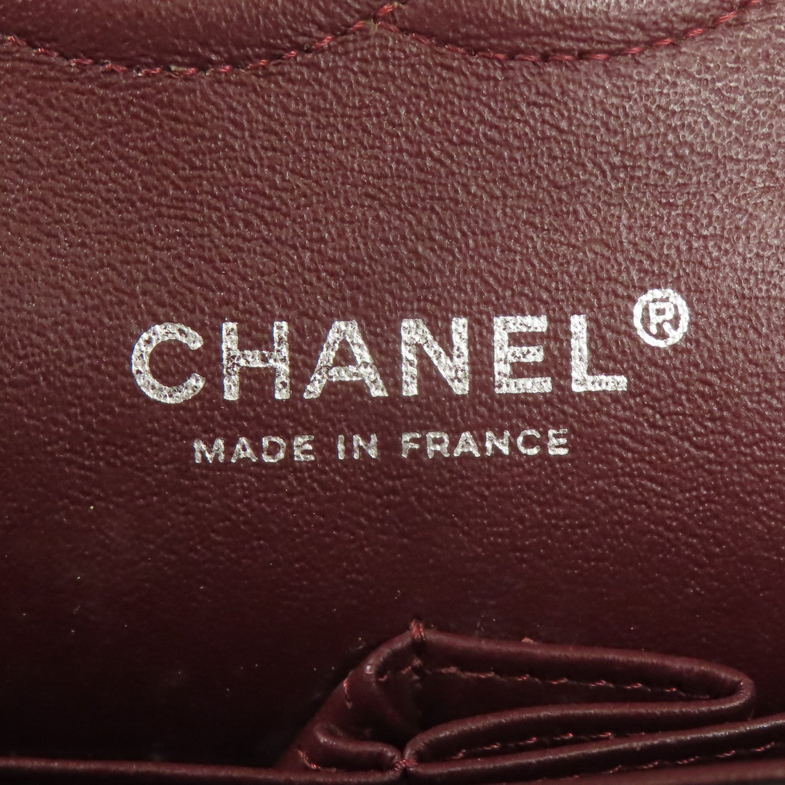 CHANEL 羊皮皮革Classic 25銀扣鏈帶肩背袋