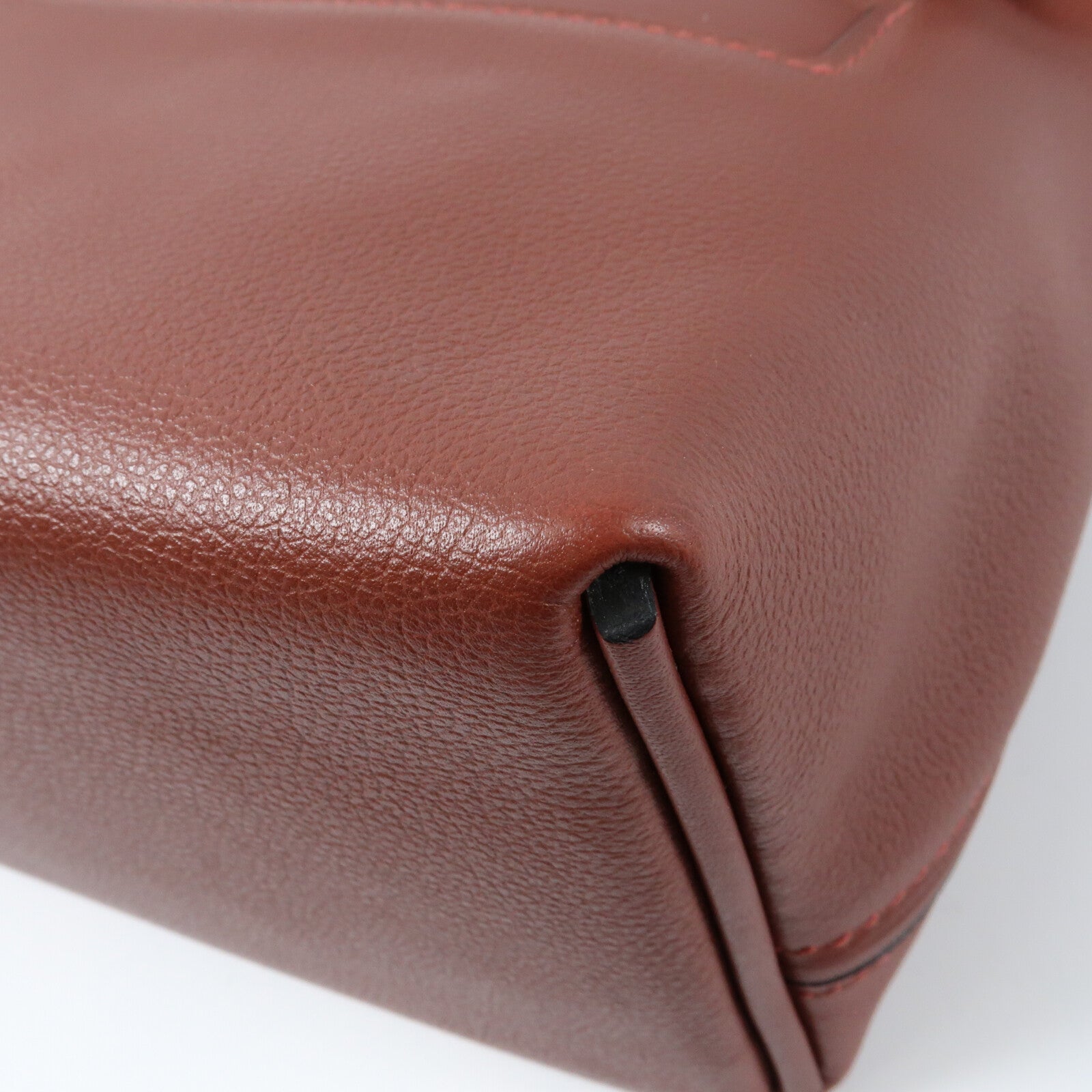 HERMES Evercolor皮革24/24 Mini銀扣手挽肩背兩用袋Rougeh