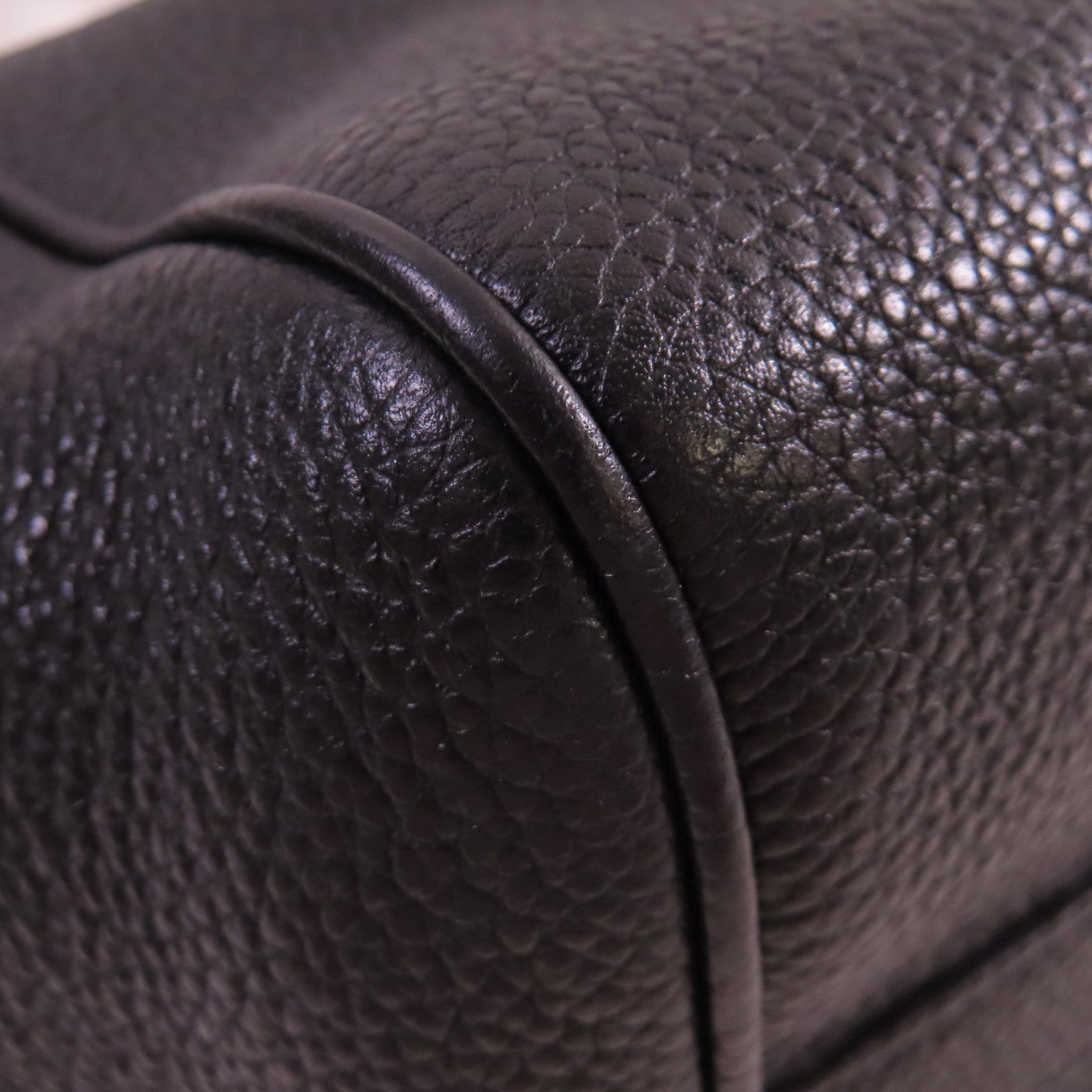 CELINE 牛皮皮革Tote Bag金扣手挽肩背兩用袋黑色