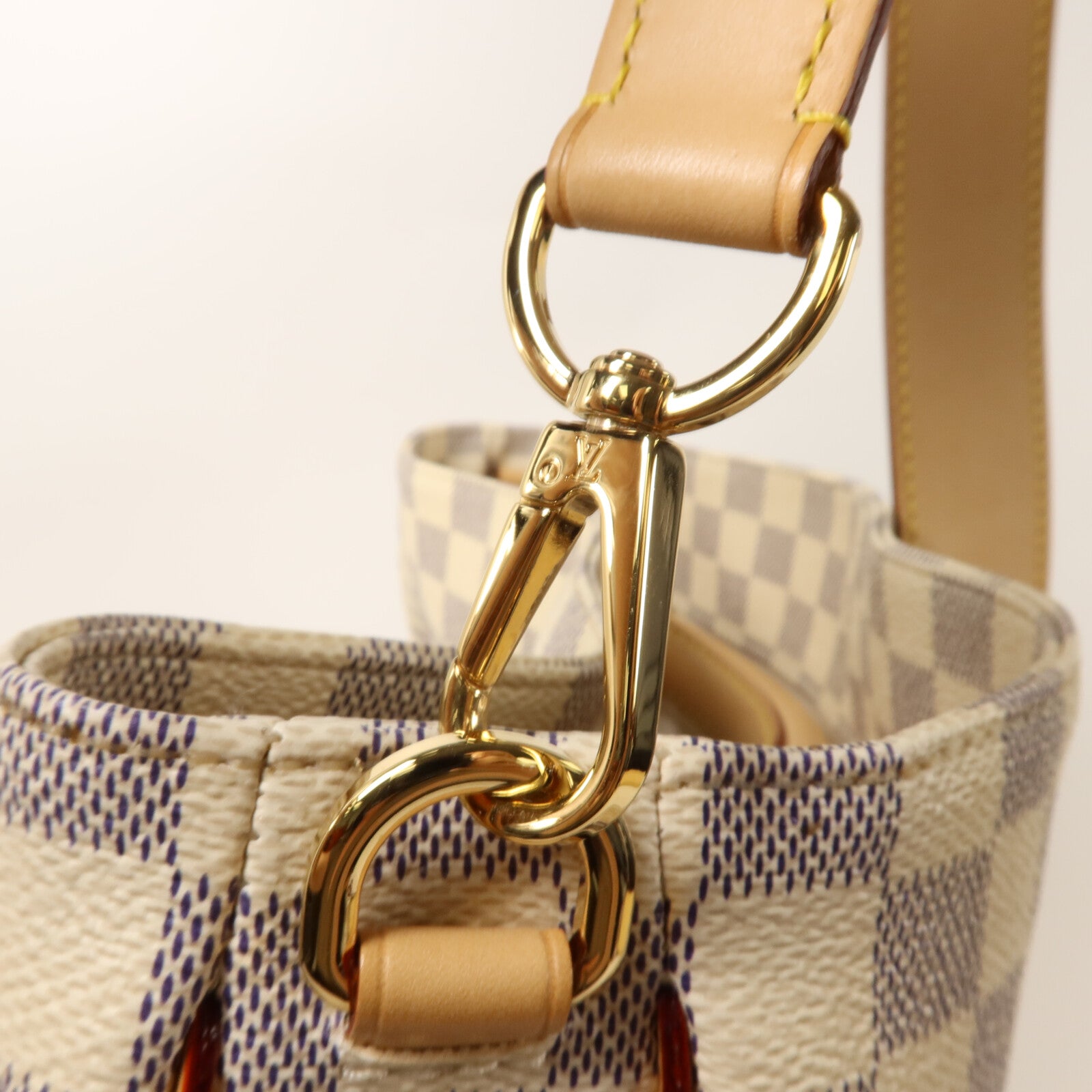 LOUIS VUITTON Damier Azur Soffi手挽肩背兩用袋