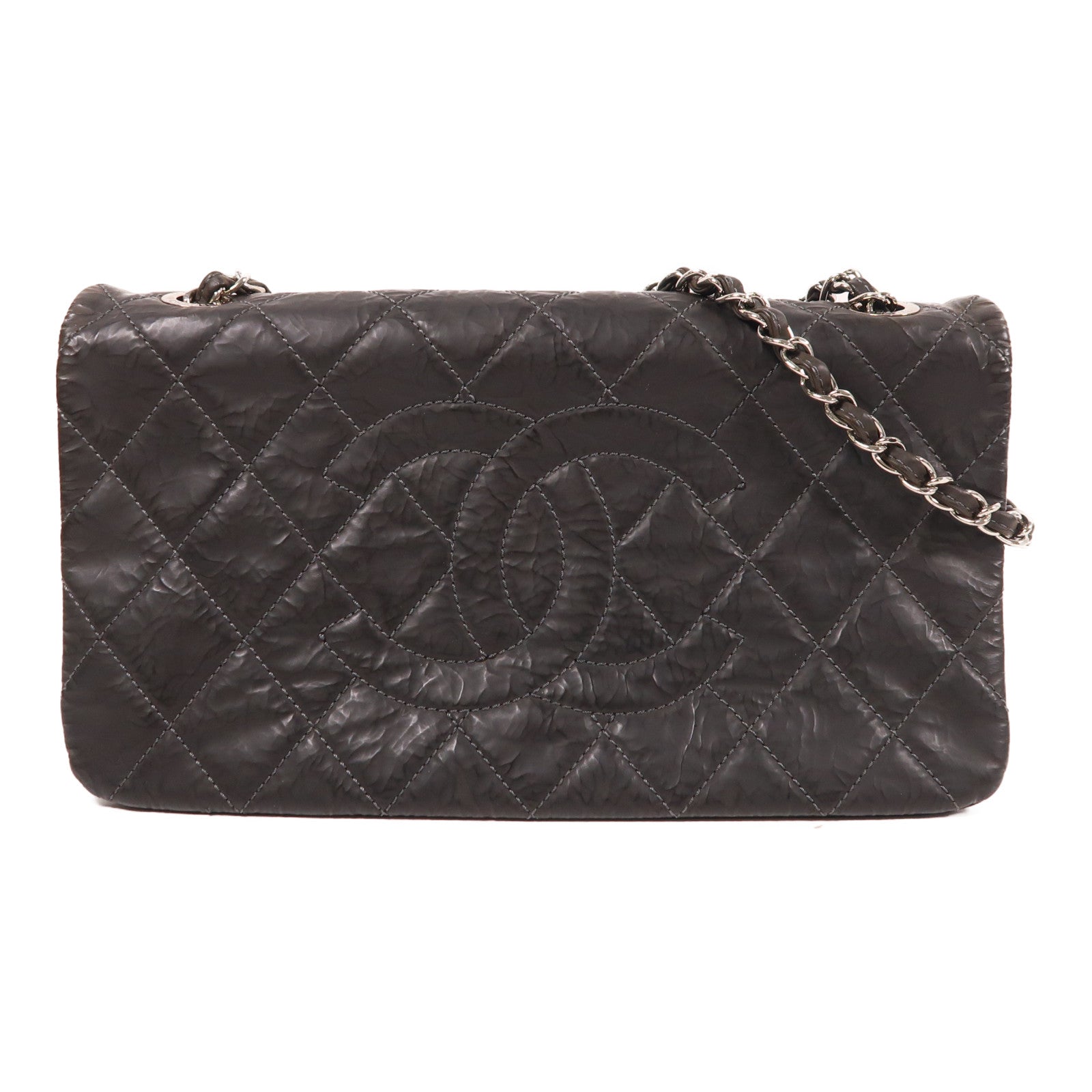 CHANEL 【激減優惠】PVC Shoulder Bag銀扣鏈帶肩背袋