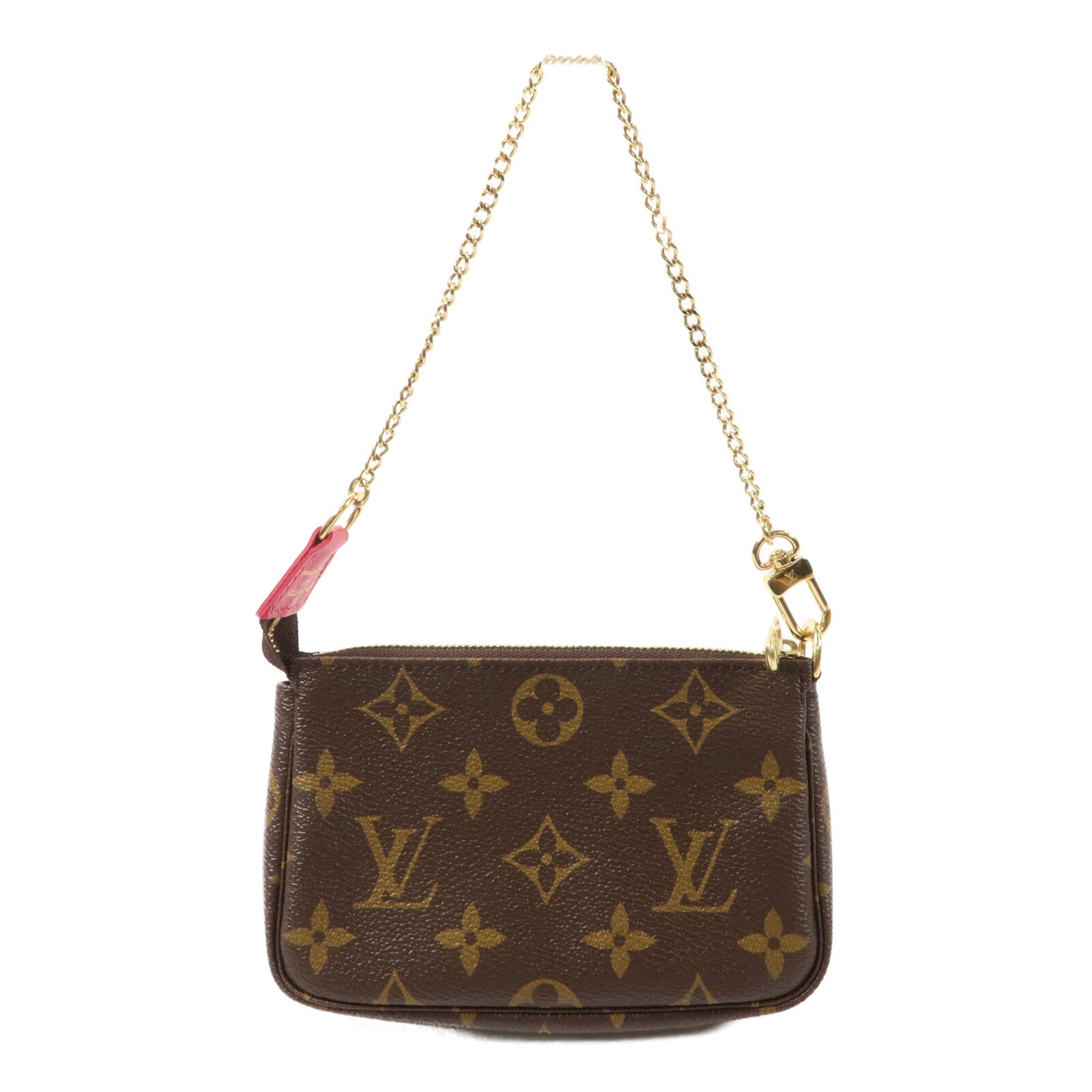 LOUIS VUITTON Monogram Mini Pochette Accessoires金扣手挽袋