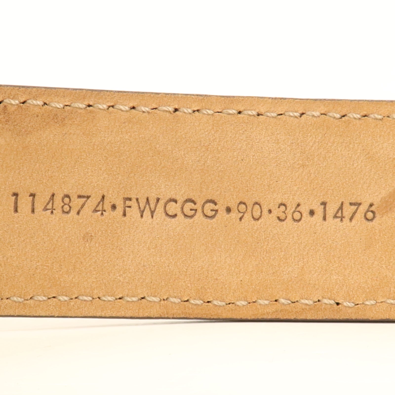 GUCCI 皮革/帆布Belt金扣皮帶