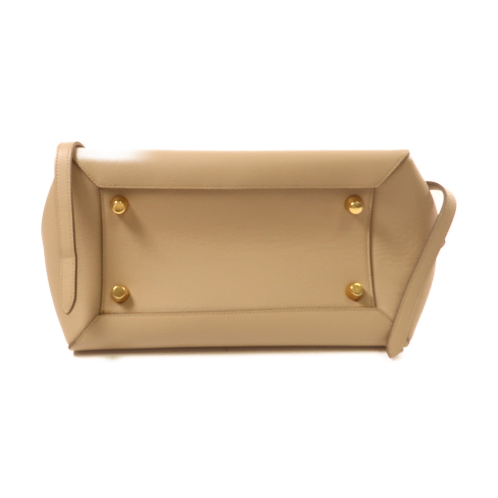 CELINE 羊皮皮革Belt Bag金扣手挽肩背兩用袋米色