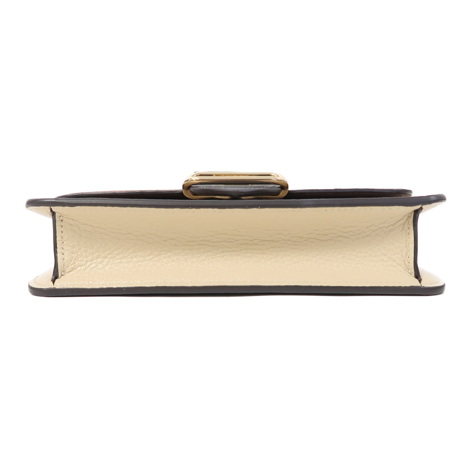COACH 塗層帆布/牛皮皮革Shoulder Bag金扣肩背袋啡色