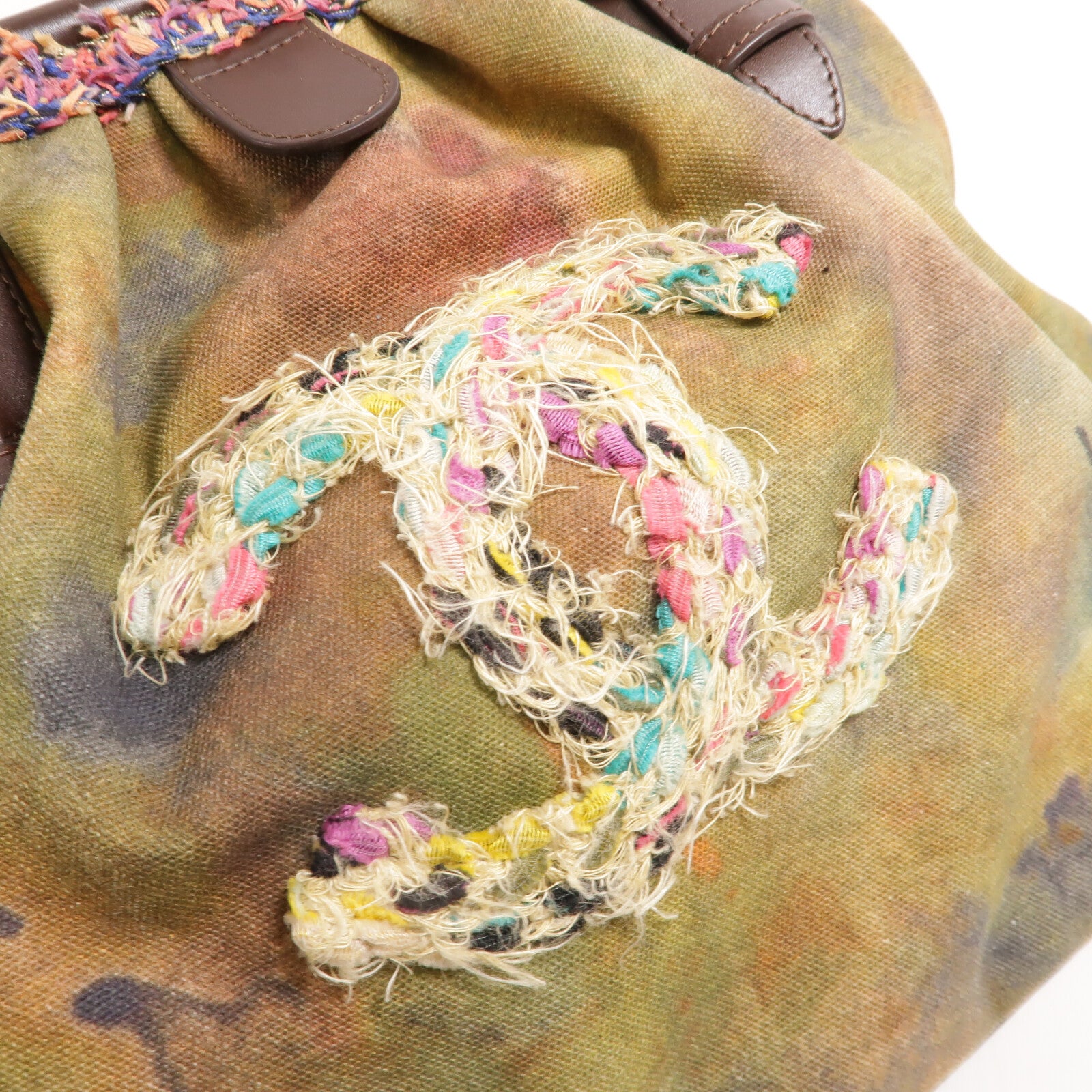 CHANEL 帆布Graffiti Bowling Handbag手挽袋