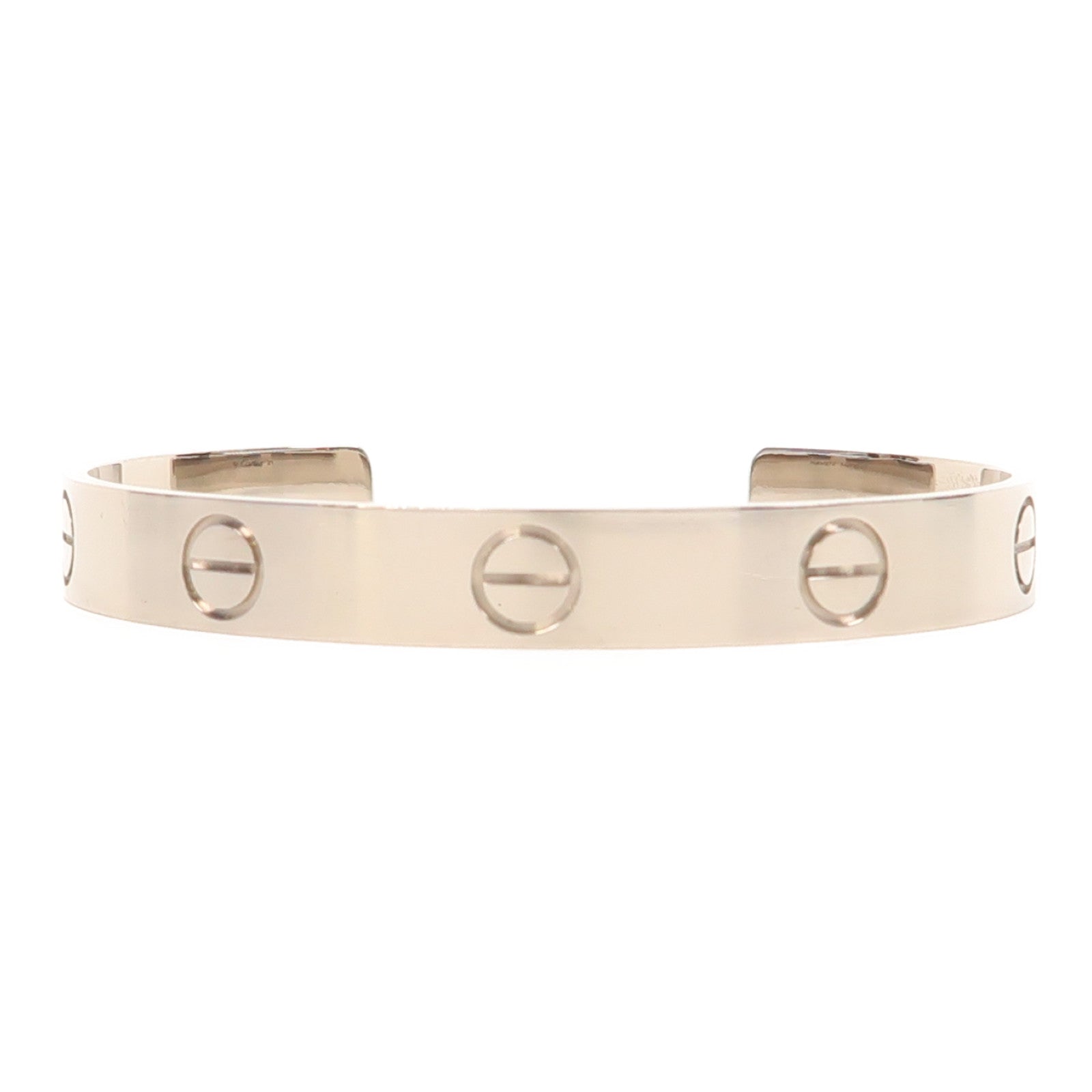 CARTIER 18K白金Love White Gold Bracelet手鐲