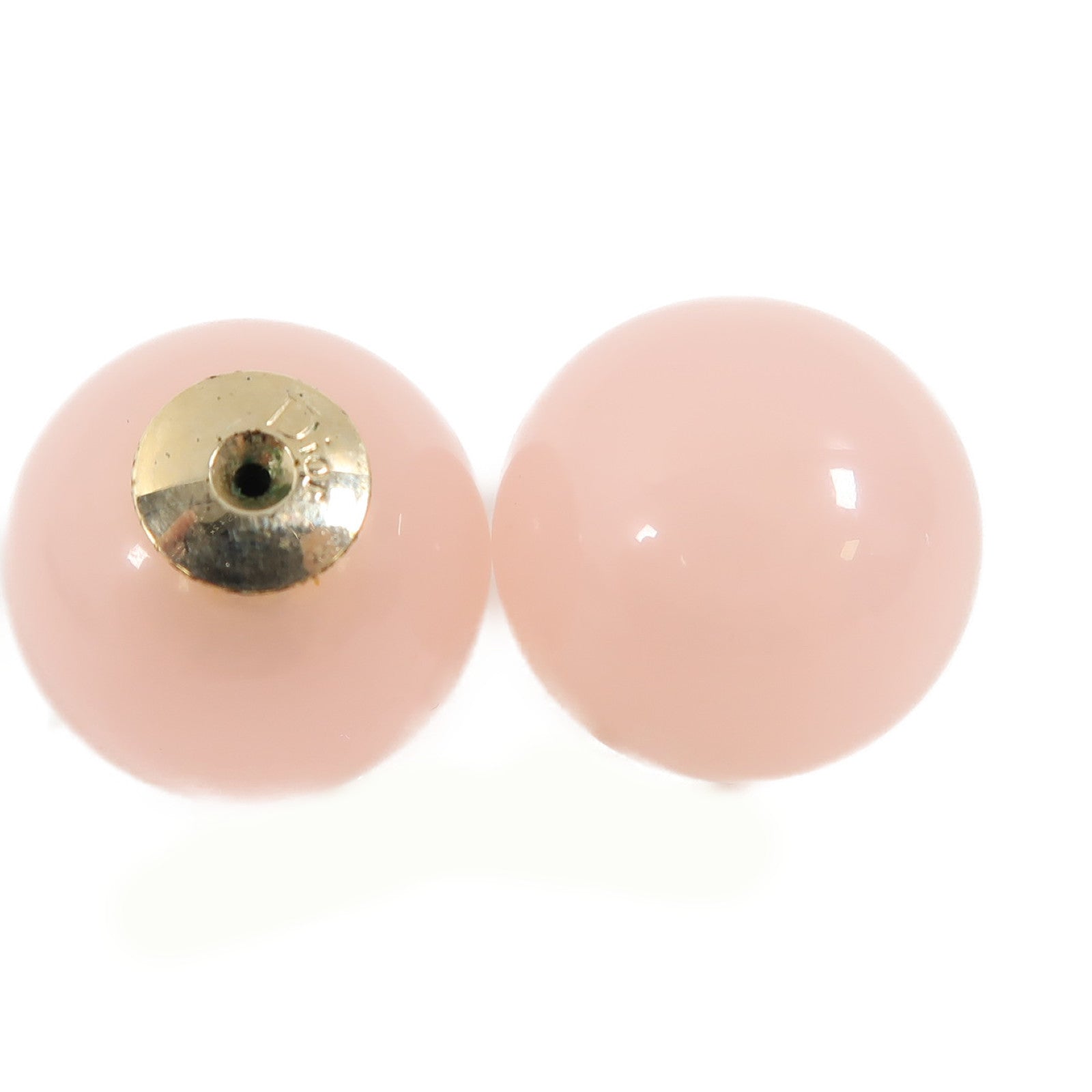 Dior 金屬/PVC Earrings耳環粉紅色/金色